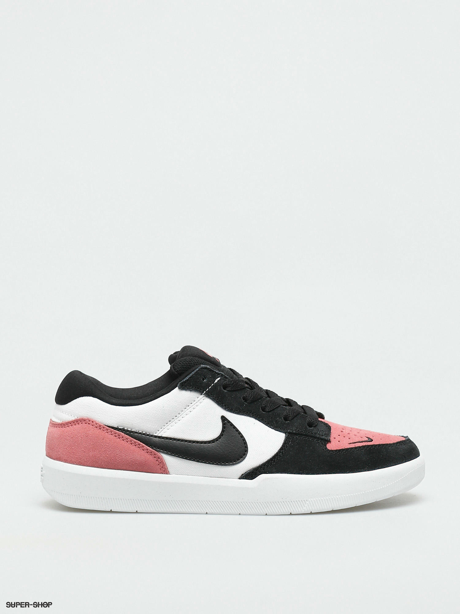 pink white and black shoes
