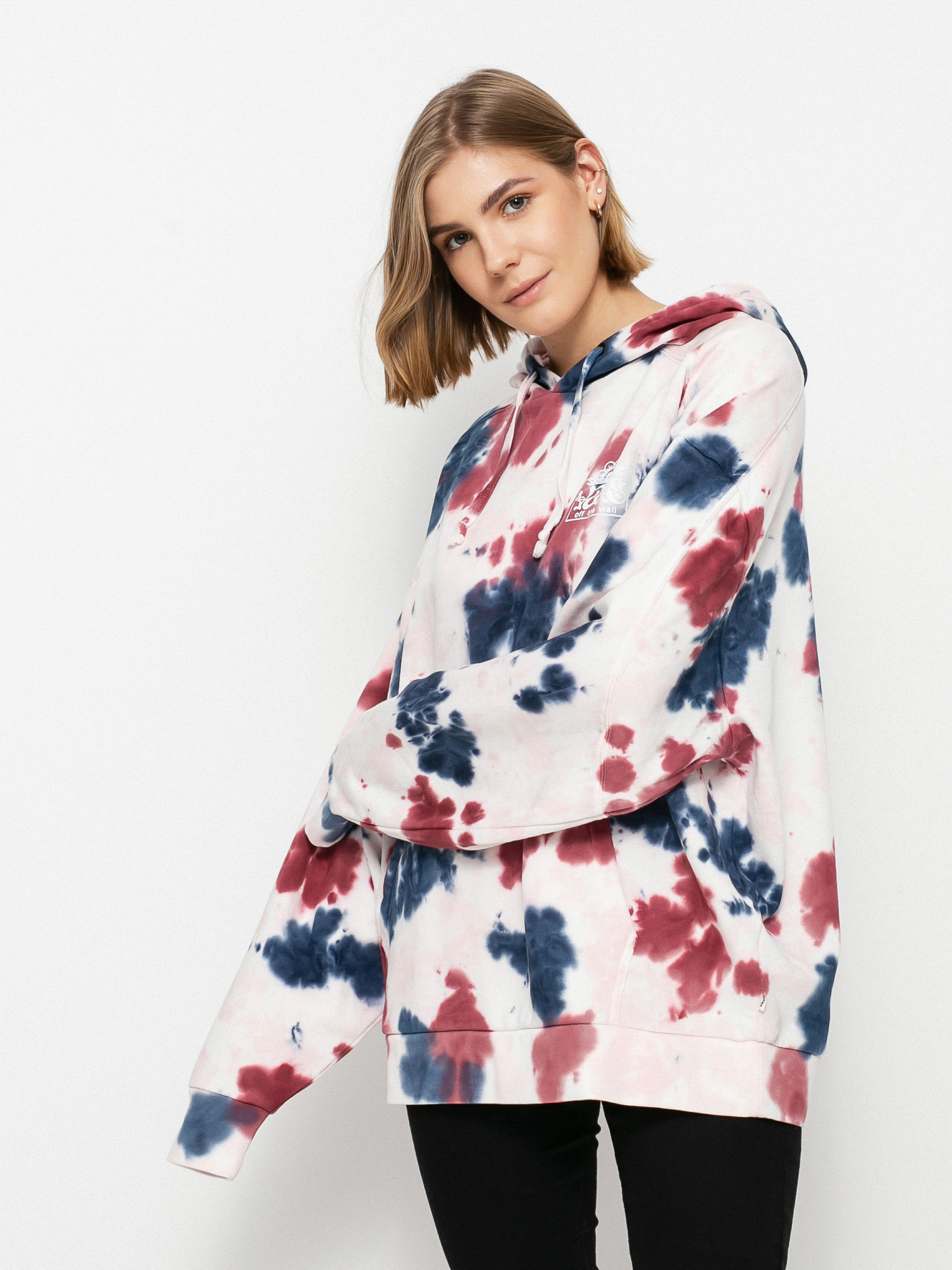 Vans Mascy Grunge Wash HD Hoodie Wmn (pomegranate)