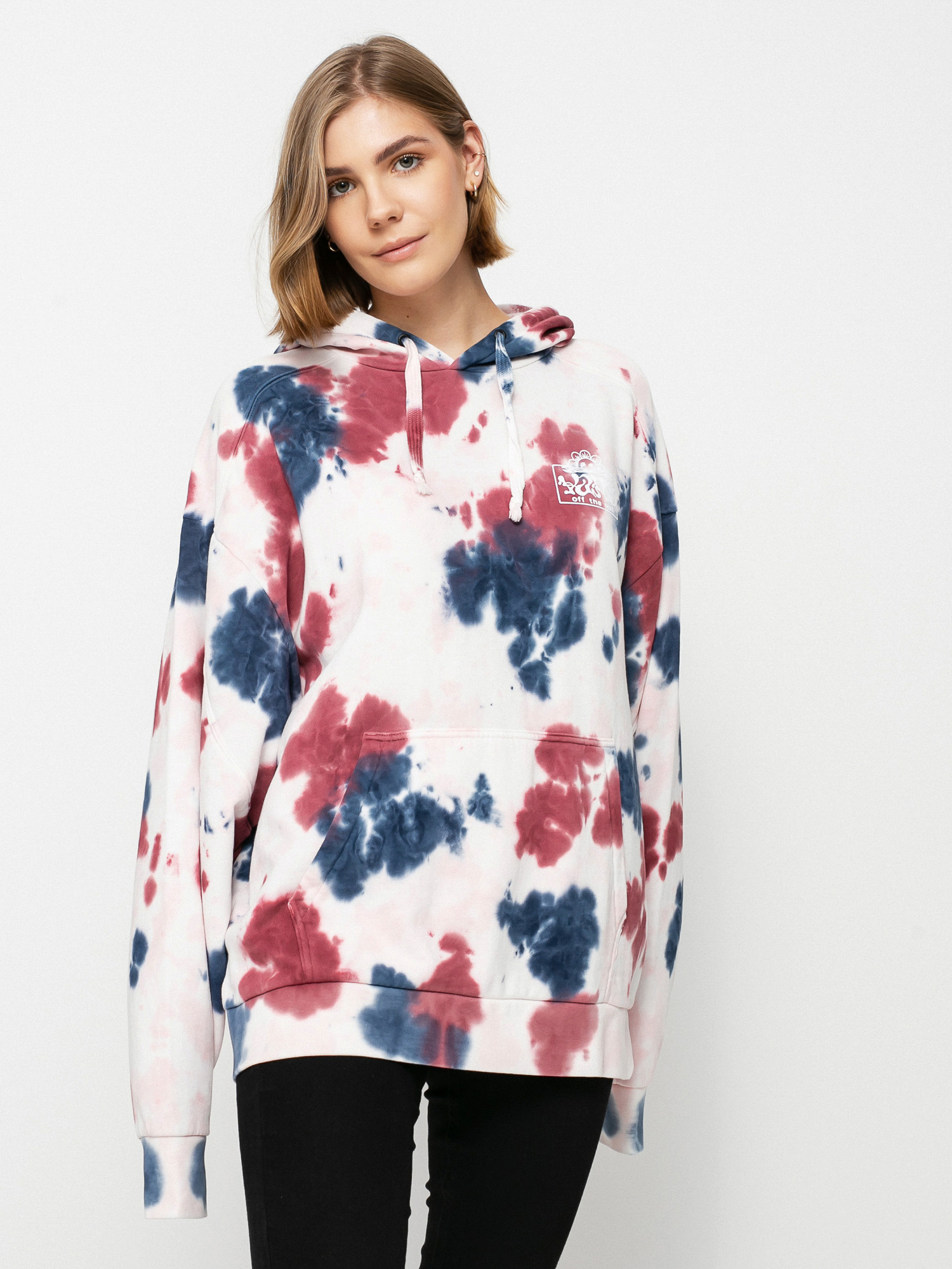 Vans Mascy Grunge Wash HD Hoodie Wmn (pomegranate)