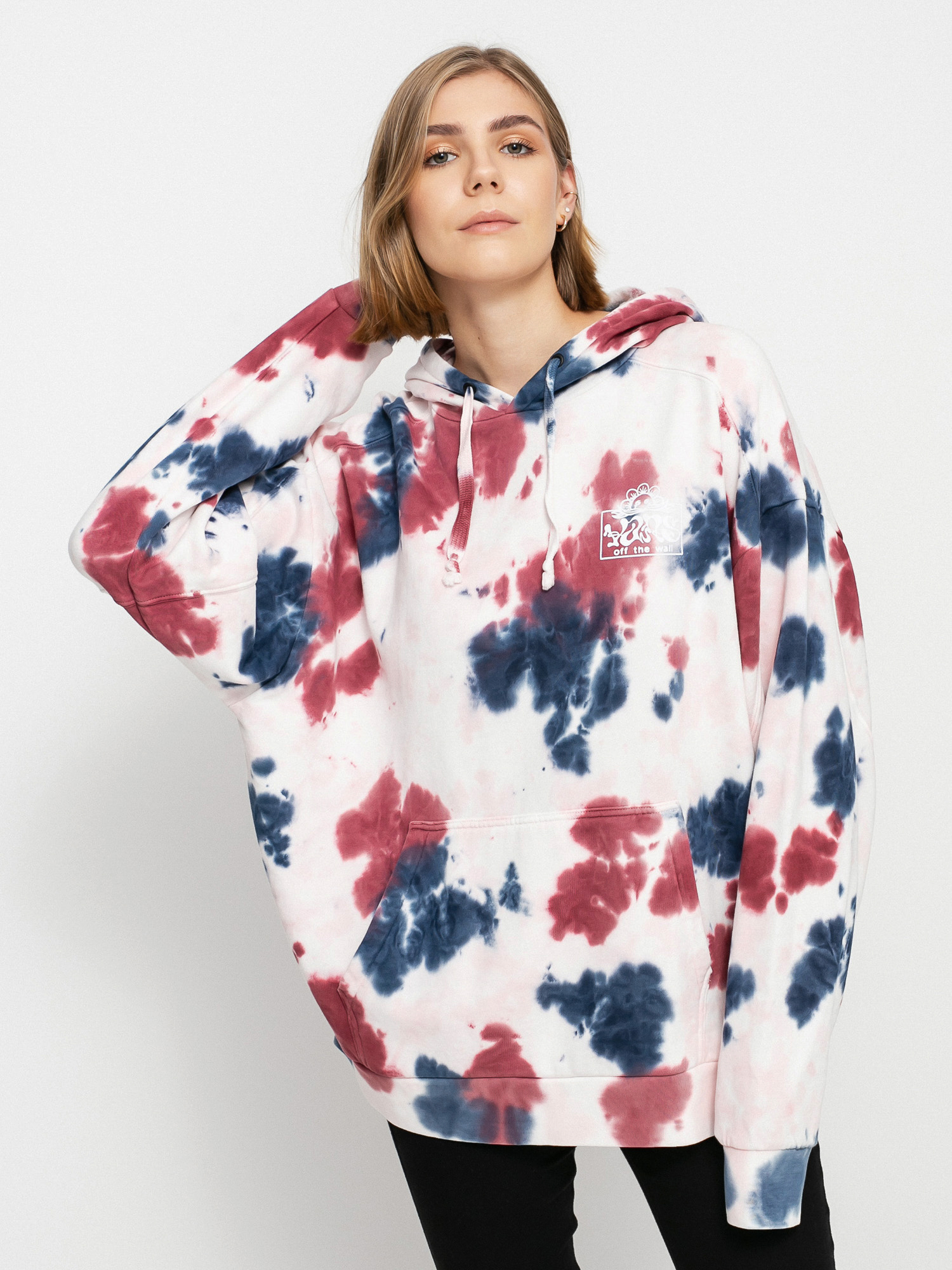 Vans Mascy Grunge Wash HD Hoodie Wmn (pomegranate)