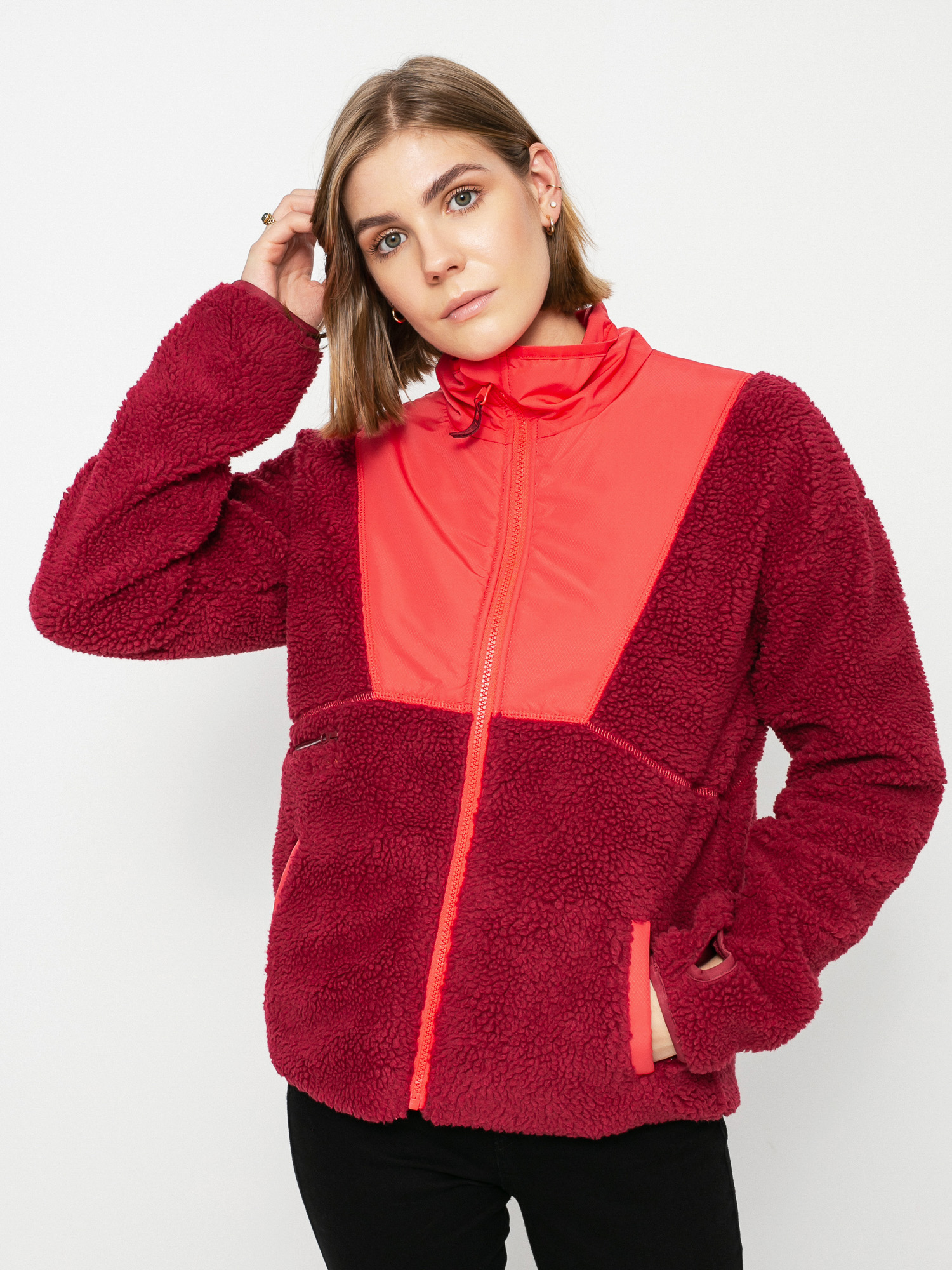 Womens Roxy Unforgettable Landscapes Fleece (tibetan red)