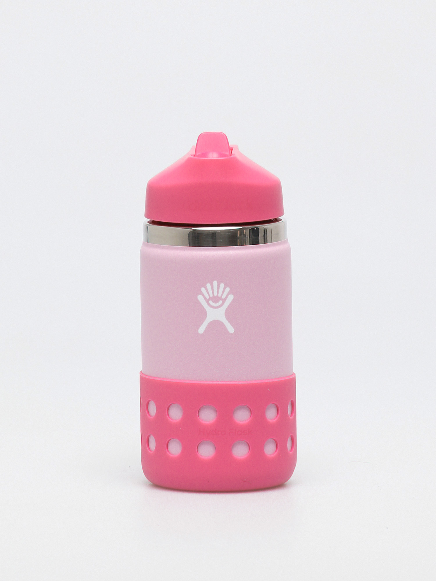 Hydro Flask Kids Wide Mouth Straw Lid 355ml JR Bottle pink