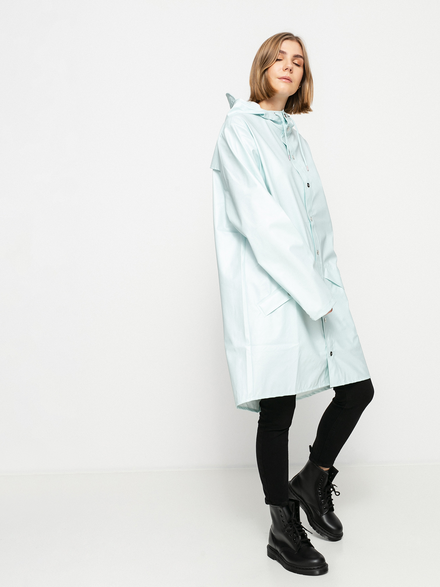 rains long jacket mint