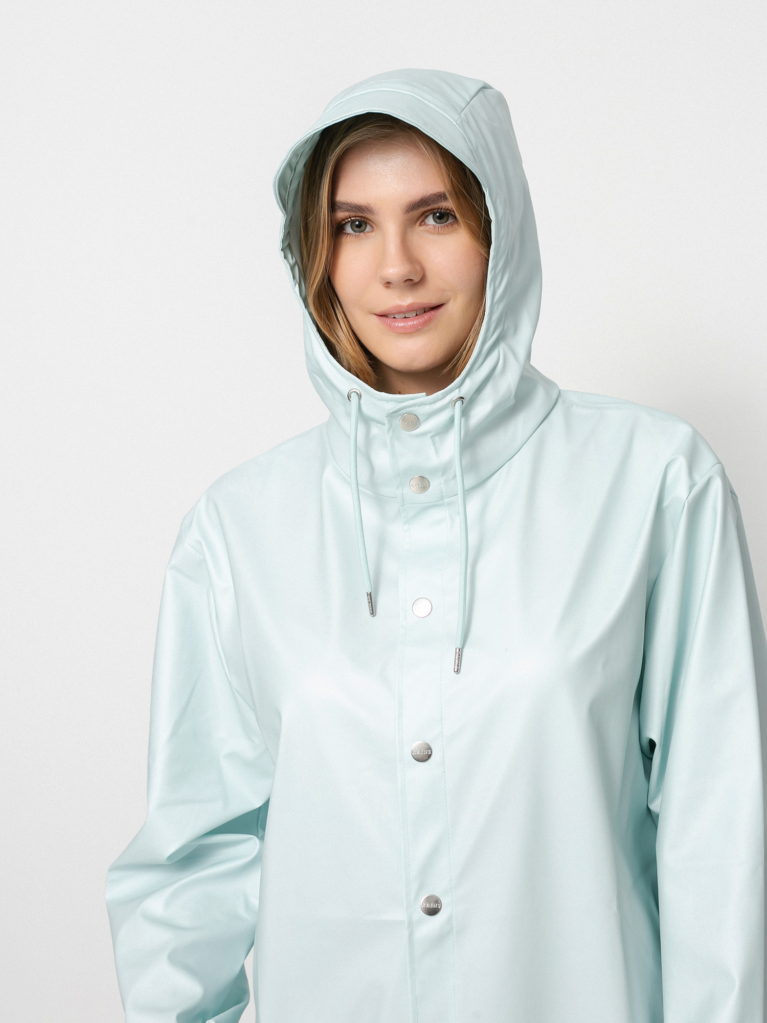 rains long jacket mint
