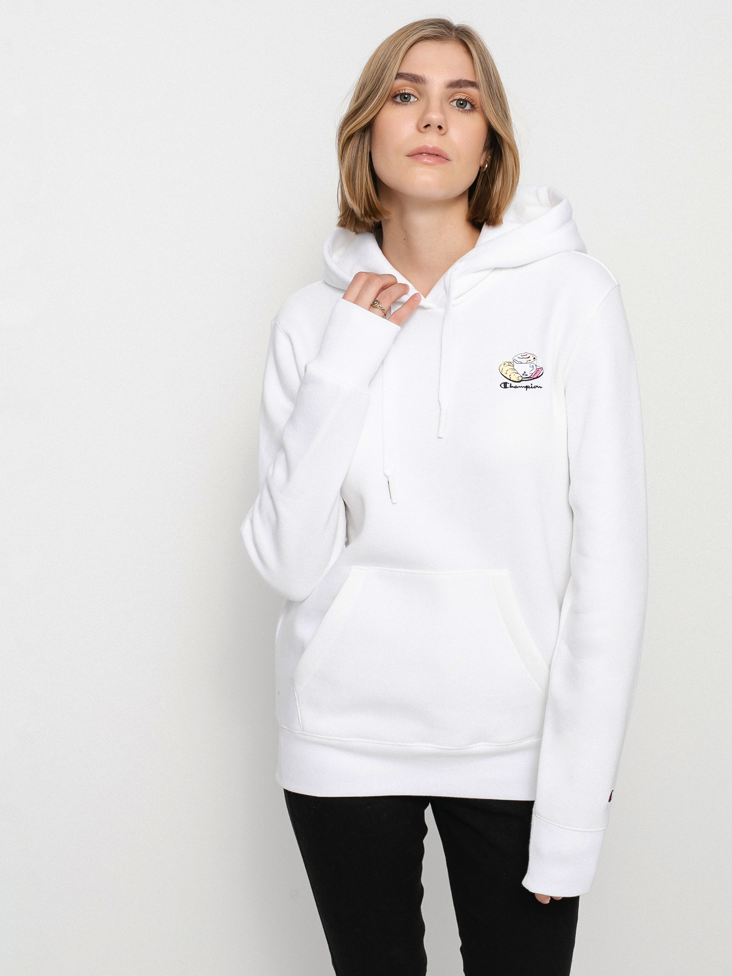 Champion Sweatshirt HD 114694 Hoodie Wmn (wht)