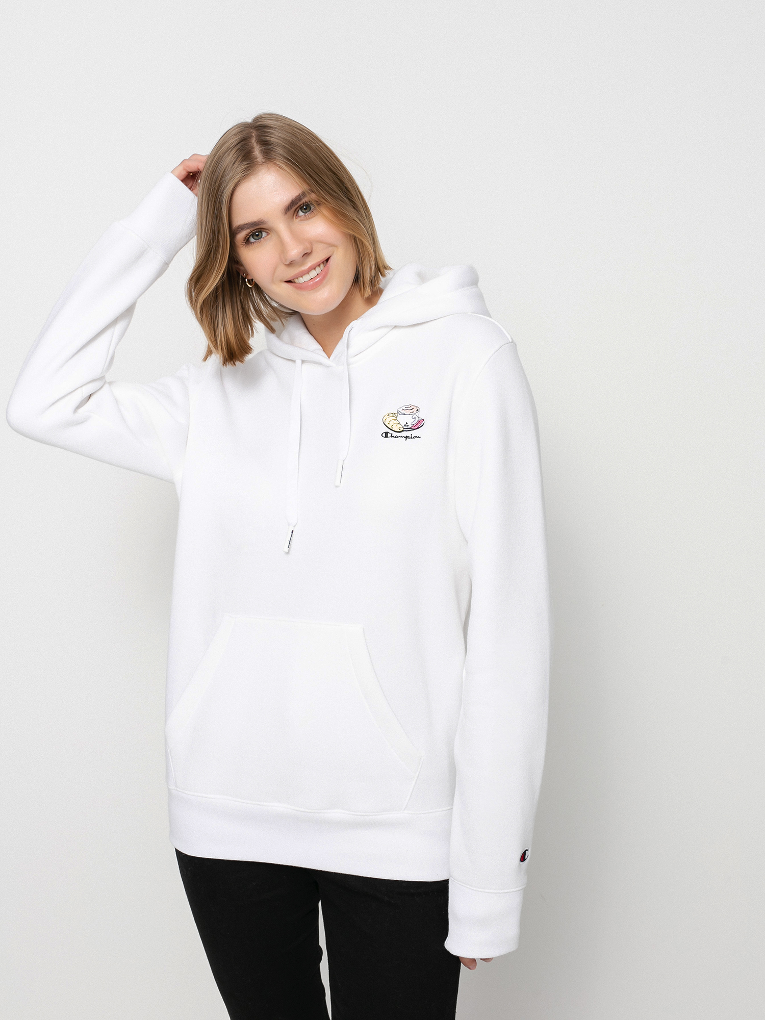 Champion Sweatshirt HD 114694 Hoodie Wmn (wht)