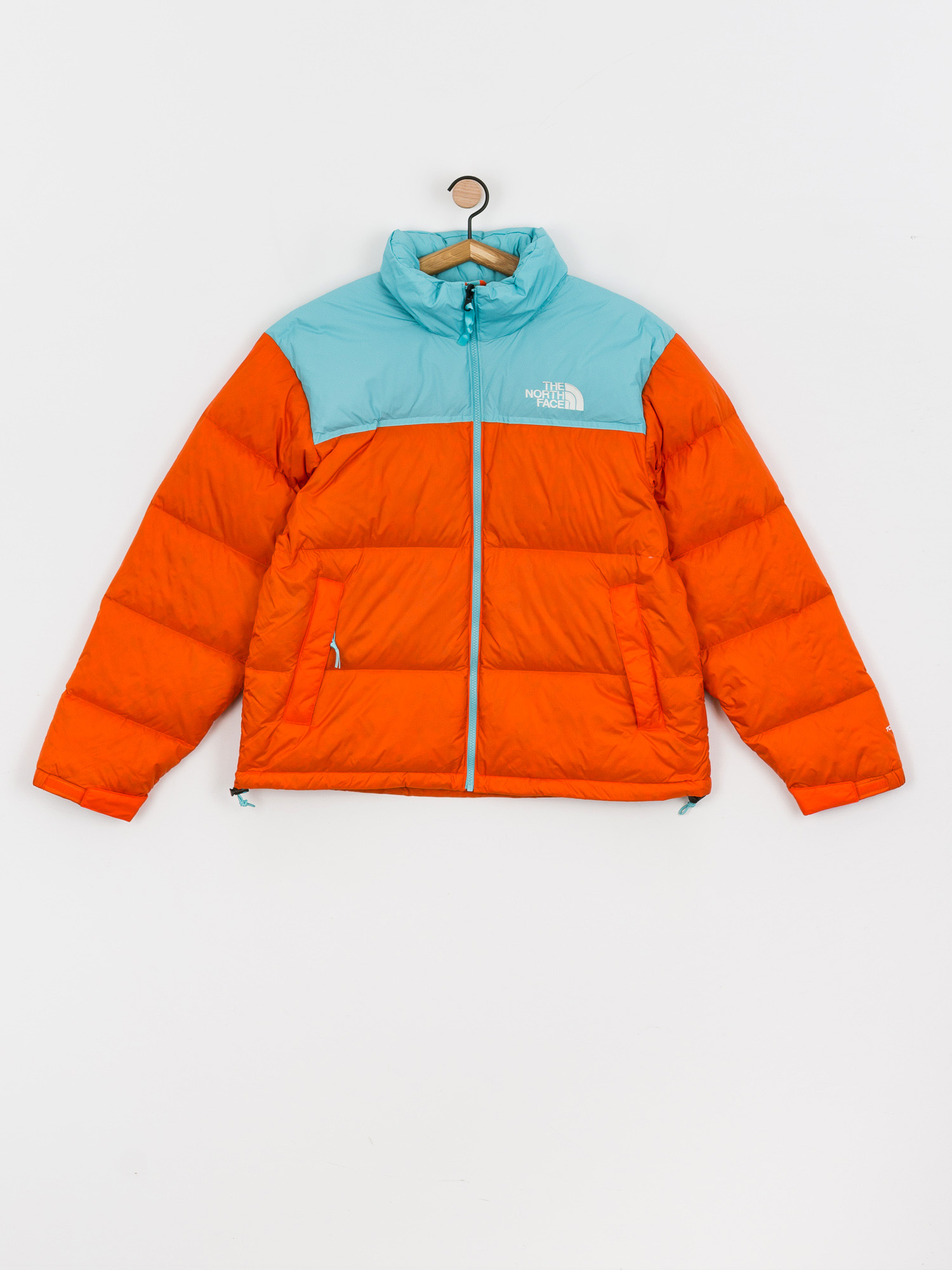 The North Face 1996 Retro Nuptse Jacke (red orange/transantarctic blue)