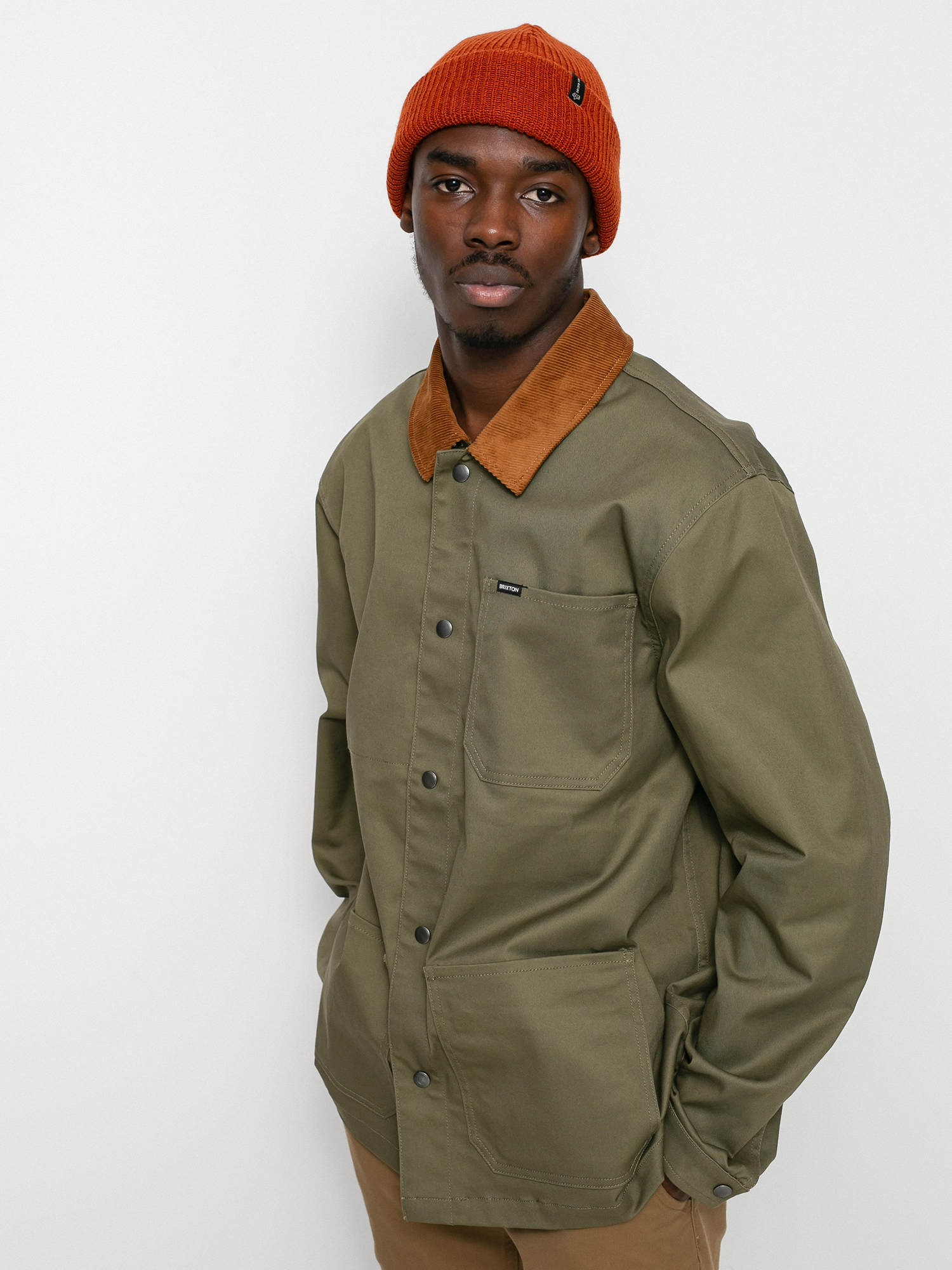 Brixton Survey X Chore Coat Jacke (military olive)