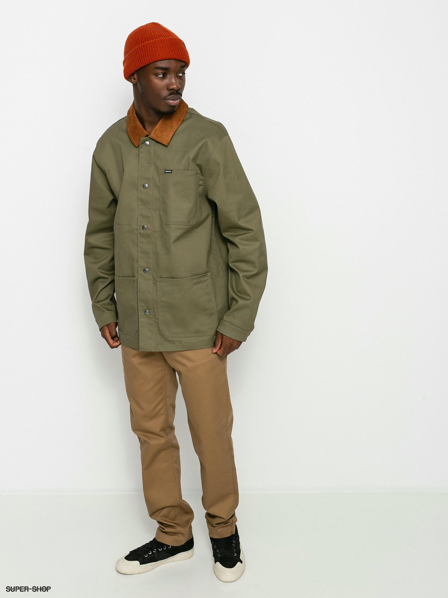 Brixton Survey X Chore Coat Jacket military olive