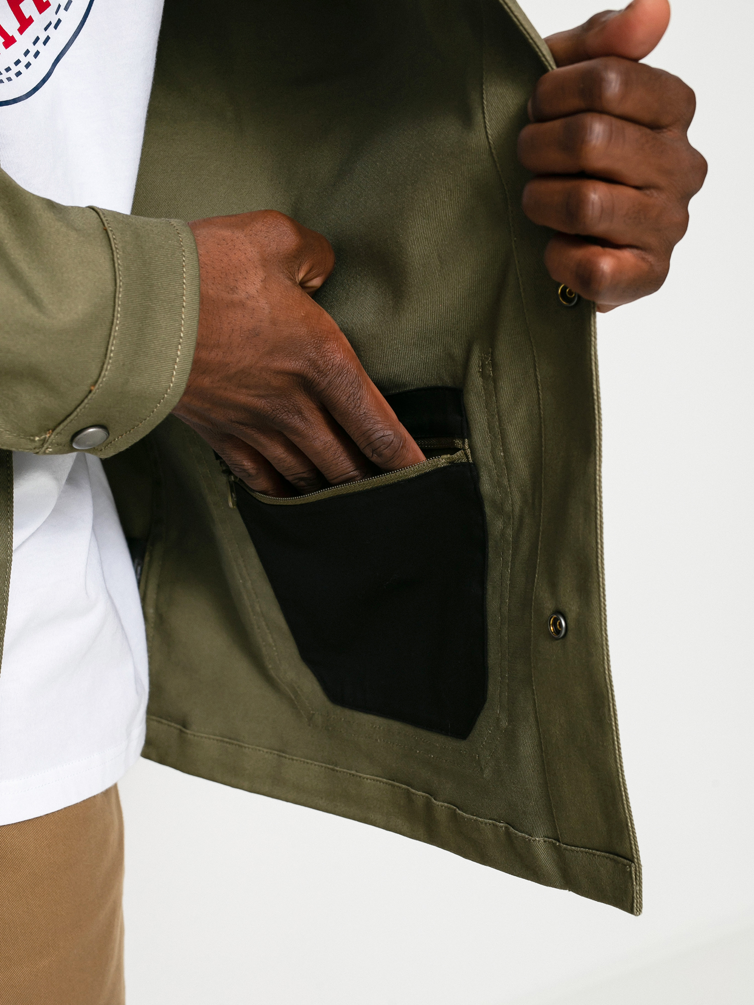 Brixton Survey X Chore Coat Jacke (military olive)