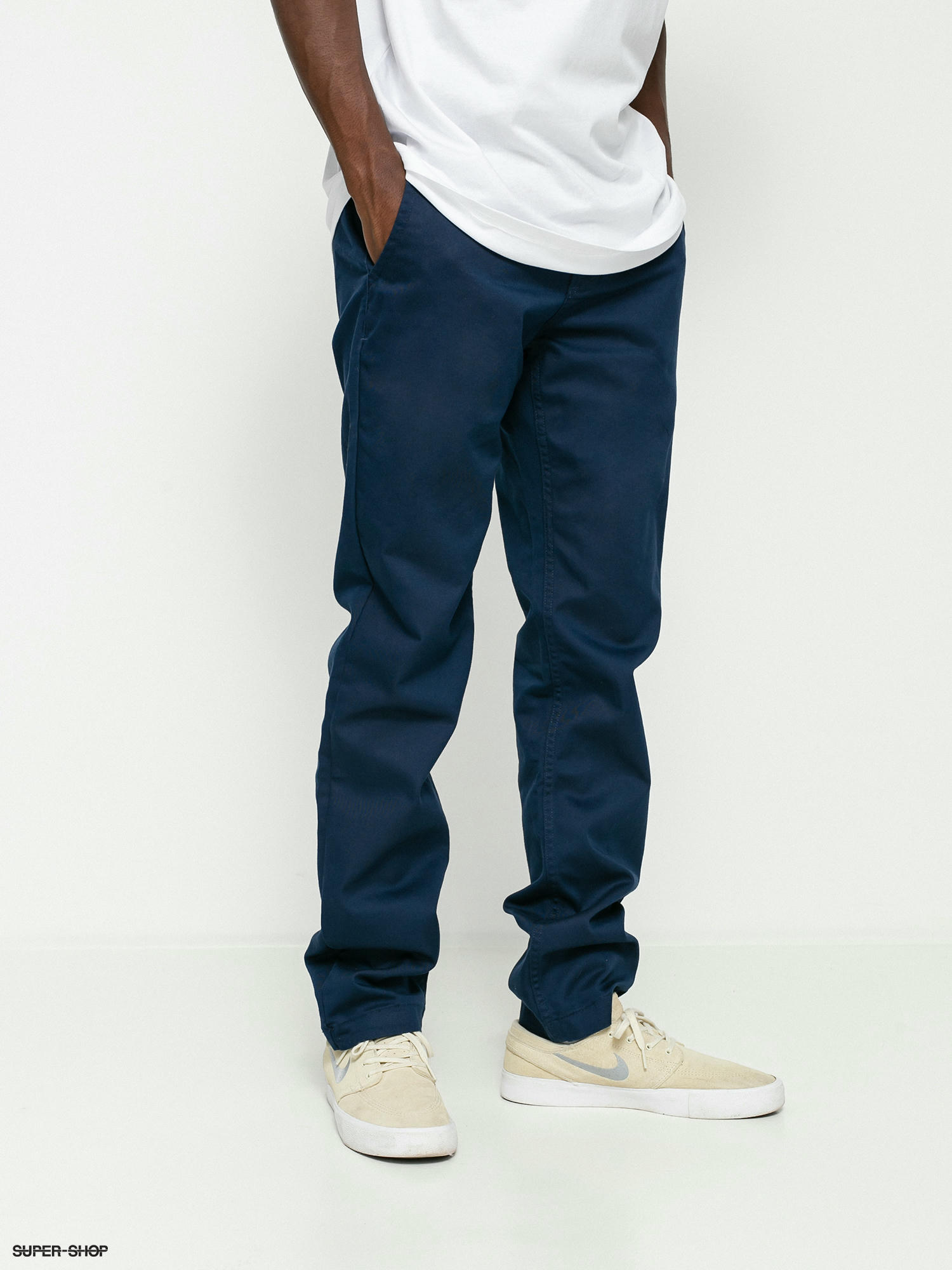Vans authentic tapered chino pants in sand  ASOS