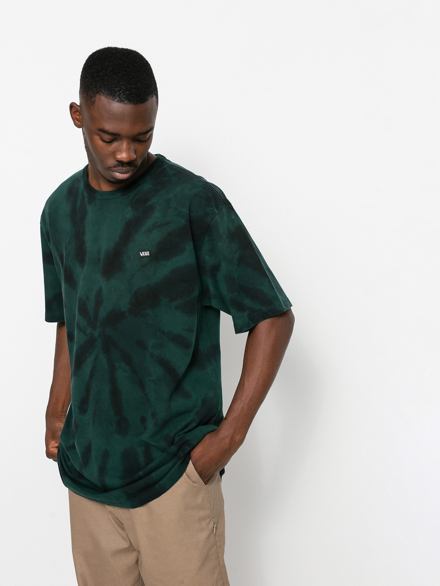 Vans Off The Wall Classic Spiral Tiedye T-shirt (scarab/black)