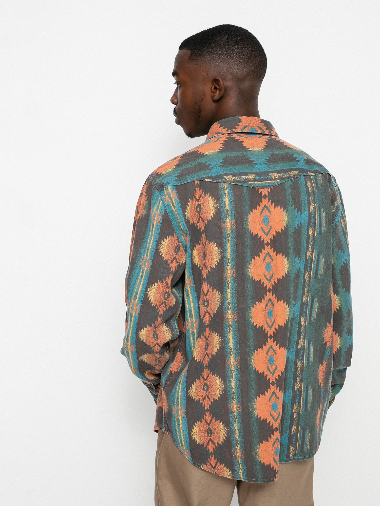 Billabong X Wrangler Westward Twill Shirt (coffee)