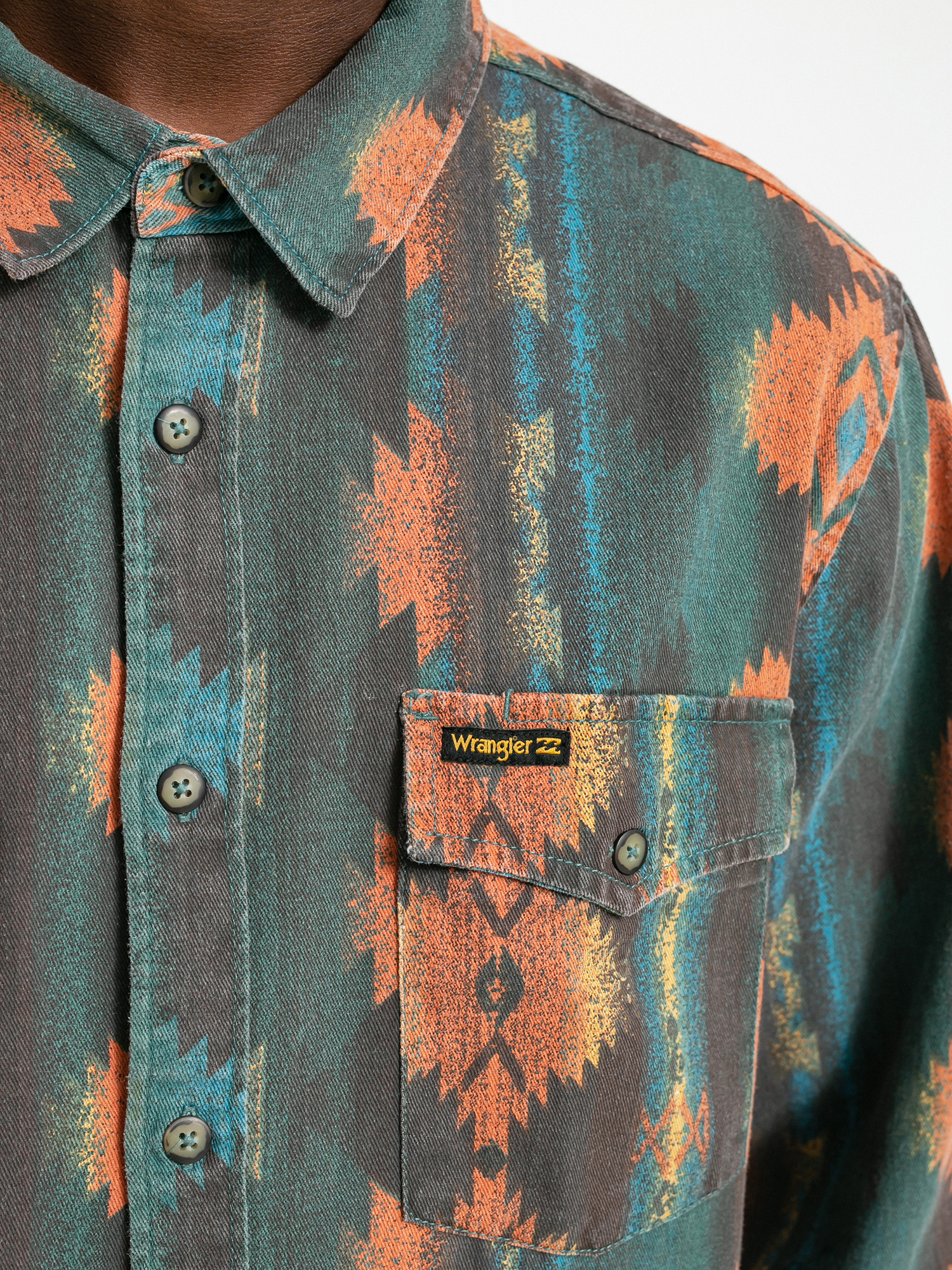 Billabong X Wrangler Westward Twill Shirt (coffee)