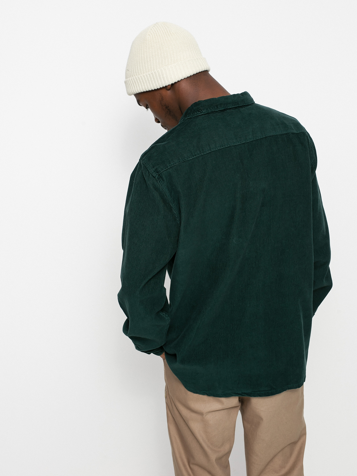 Billabong X Wrangler Bowie Cord Shirt (bottle green)