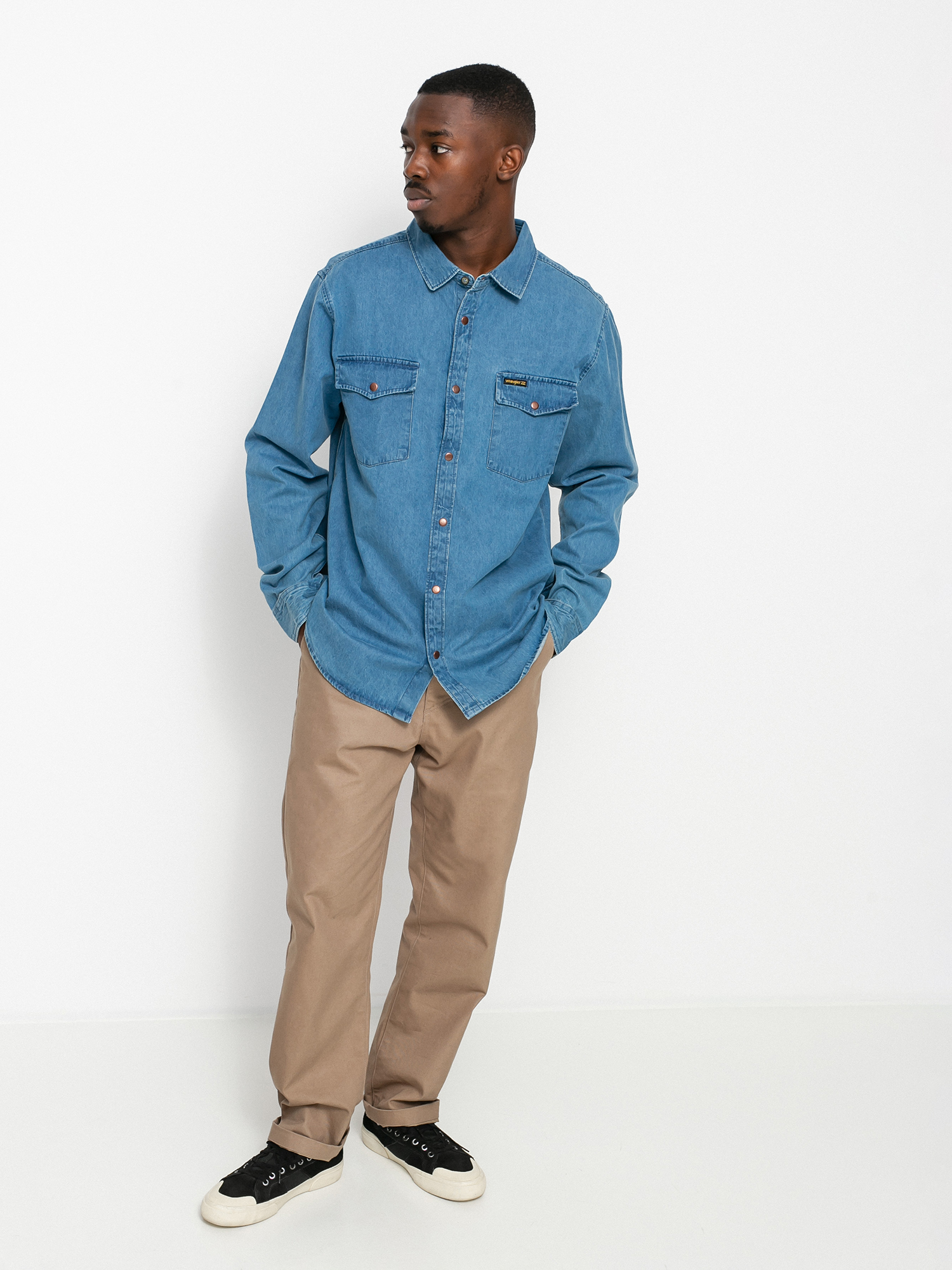 Billabong X Wrangler Morgan Denim Shirt (ocean blue)