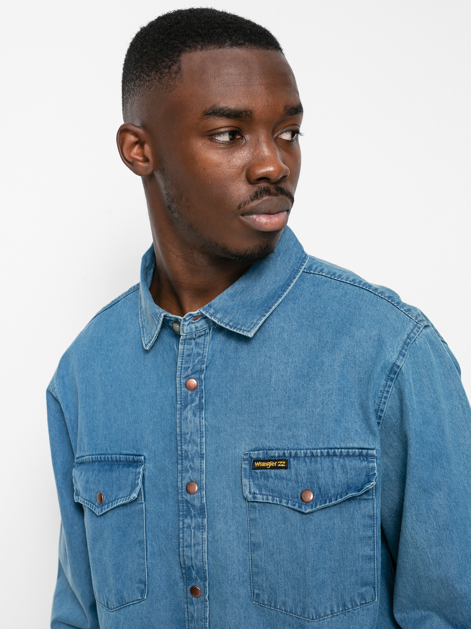 Billabong X Wrangler Morgan Denim Shirt (ocean blue)