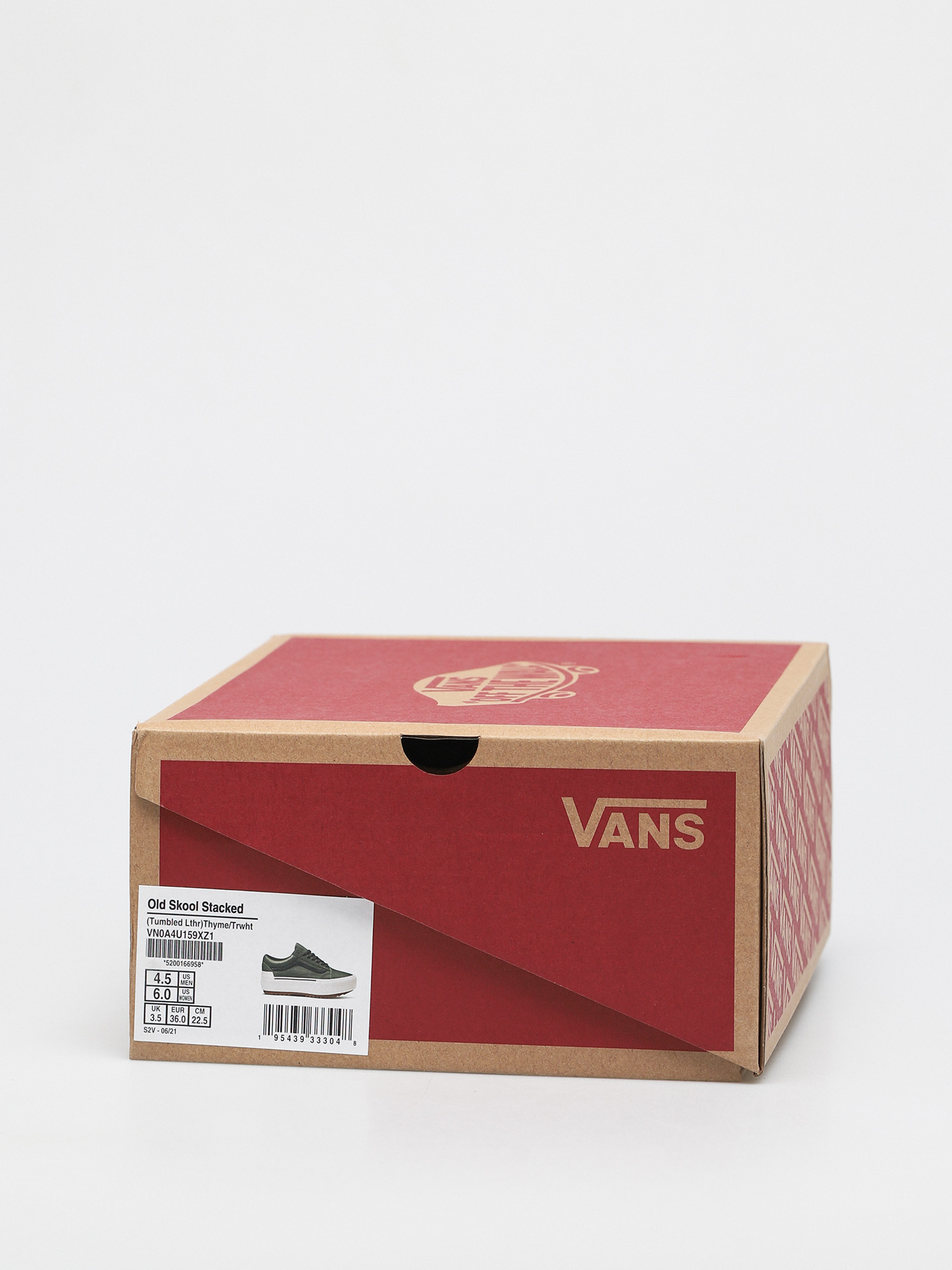 Vans Old Skool Stacked Shoes (tumbled lthr/thyme/trwht)