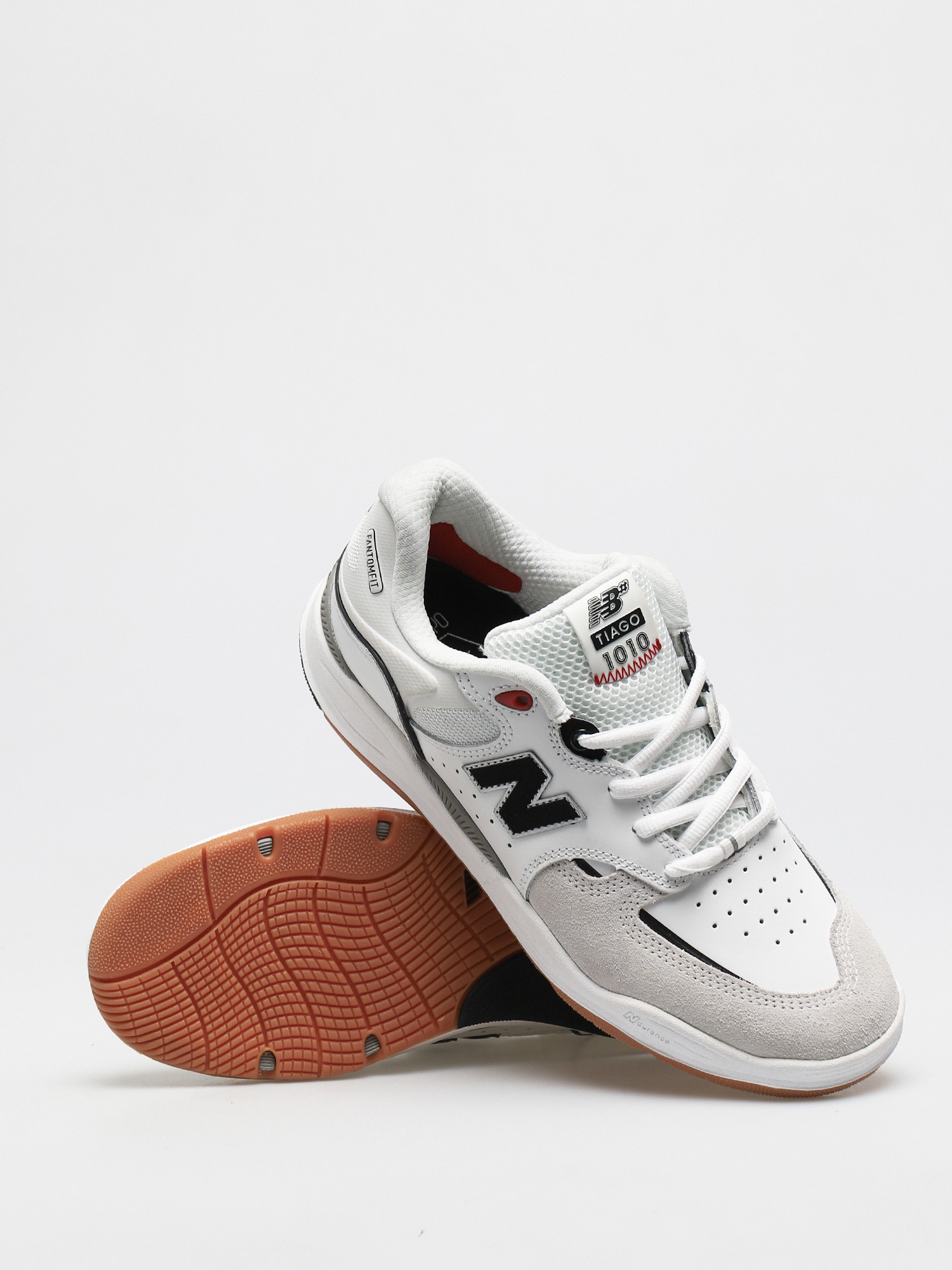 new balance white black shoes