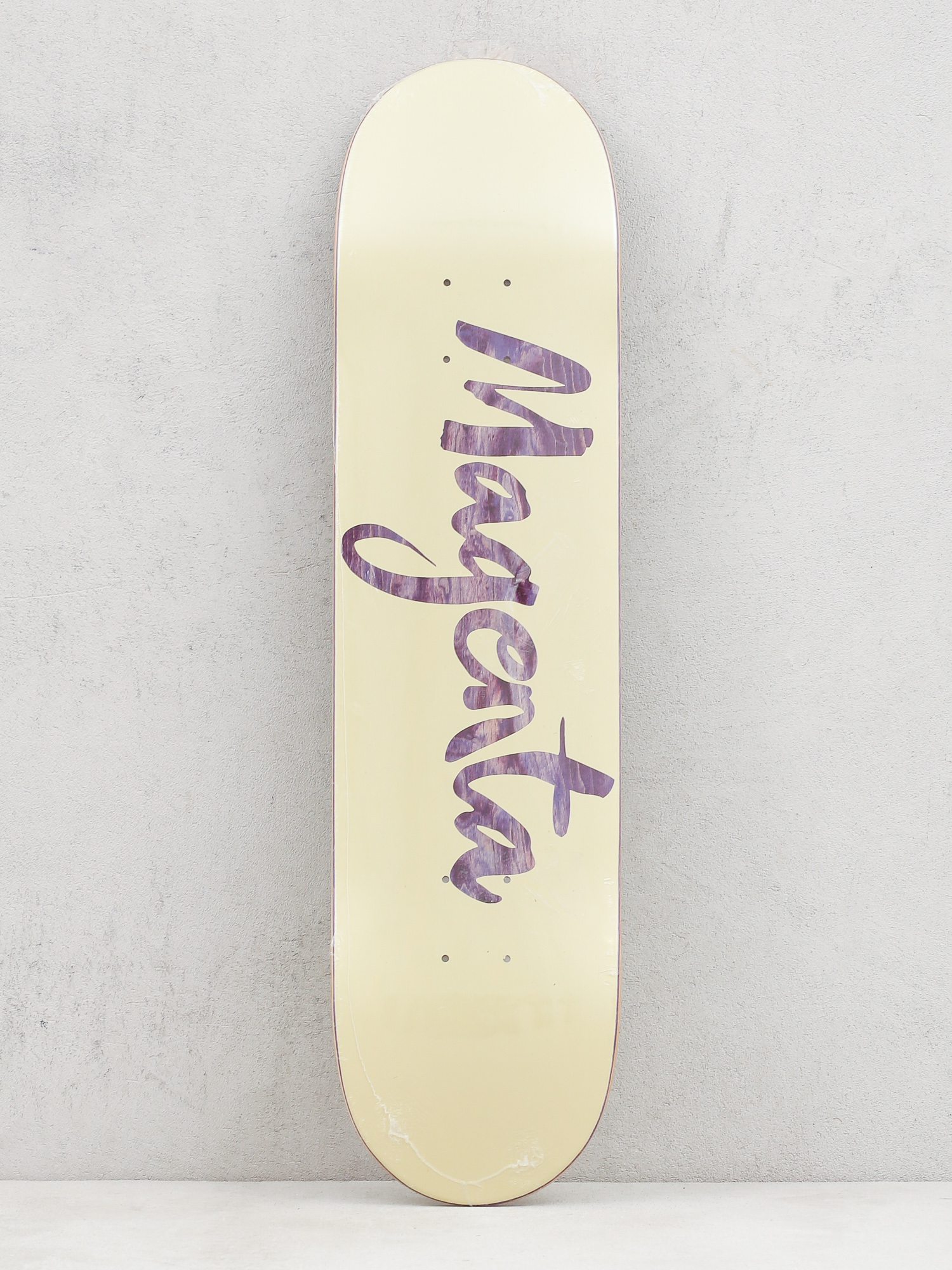 Magenta Brush Team Board Deck (beige/purple)