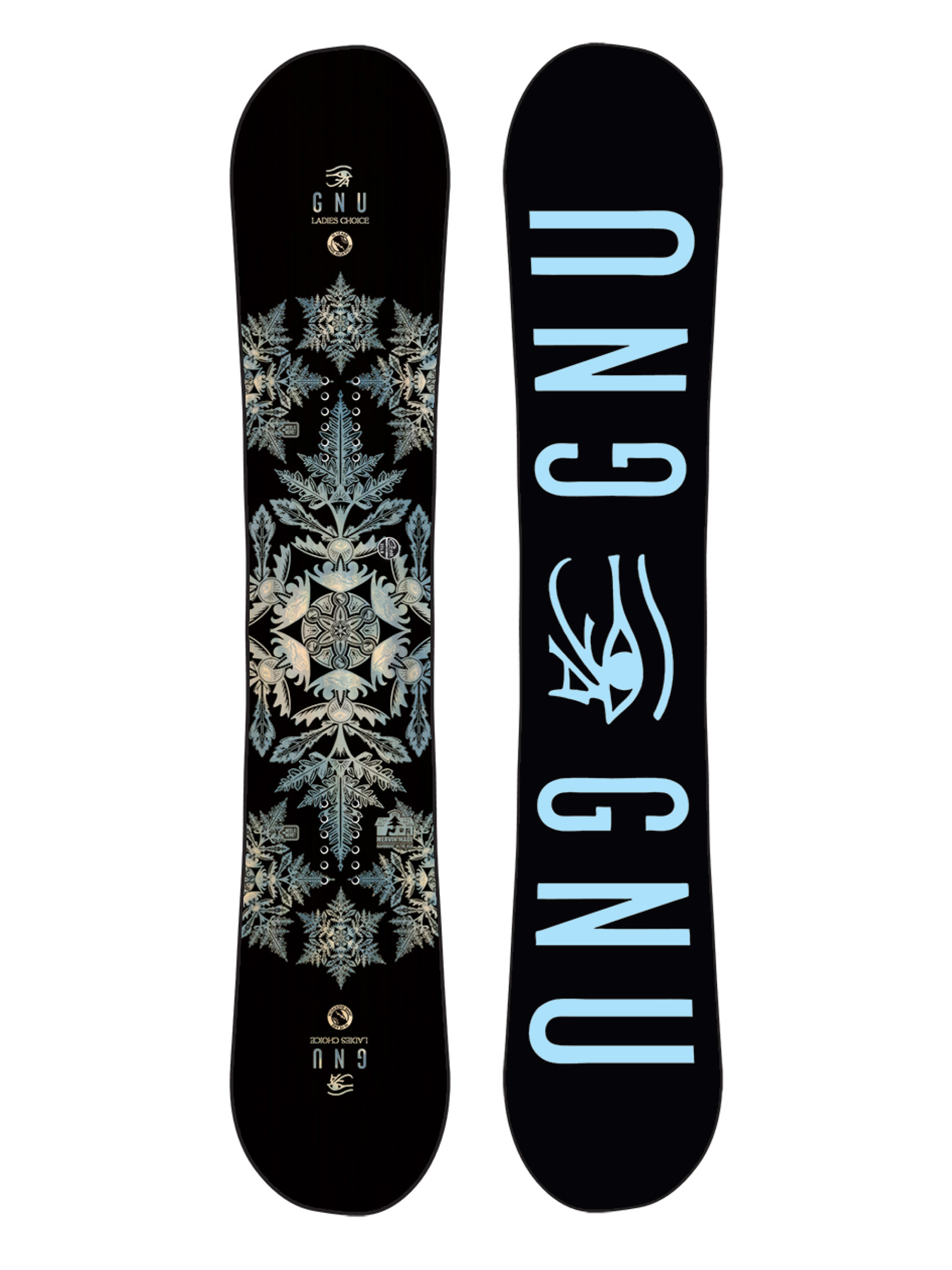 Womens Gnu Ladies Choice Snowboard (black/blue)