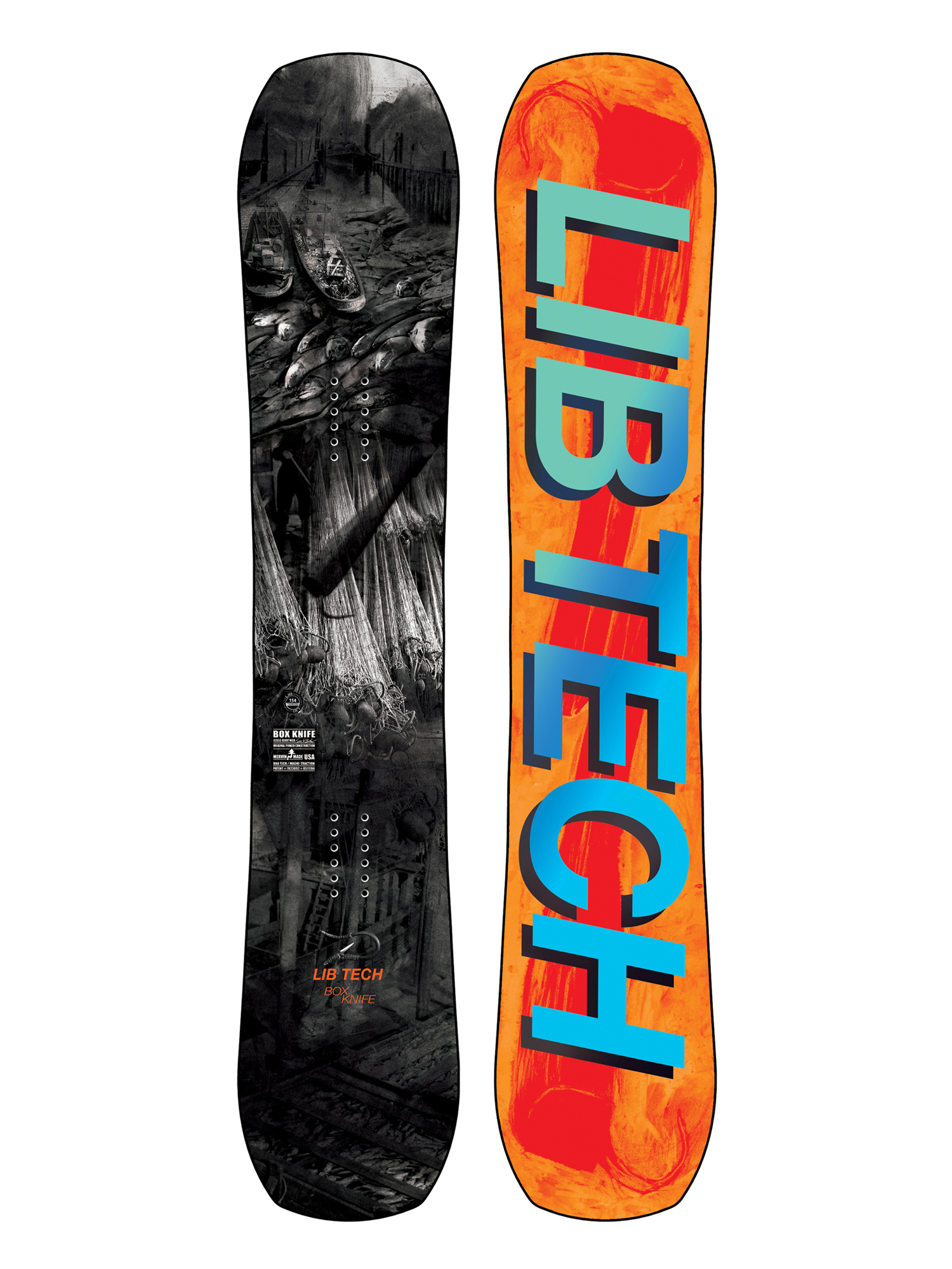 Lib Tech Box Knife Snowboard - multicolor (orange/blue/grey)