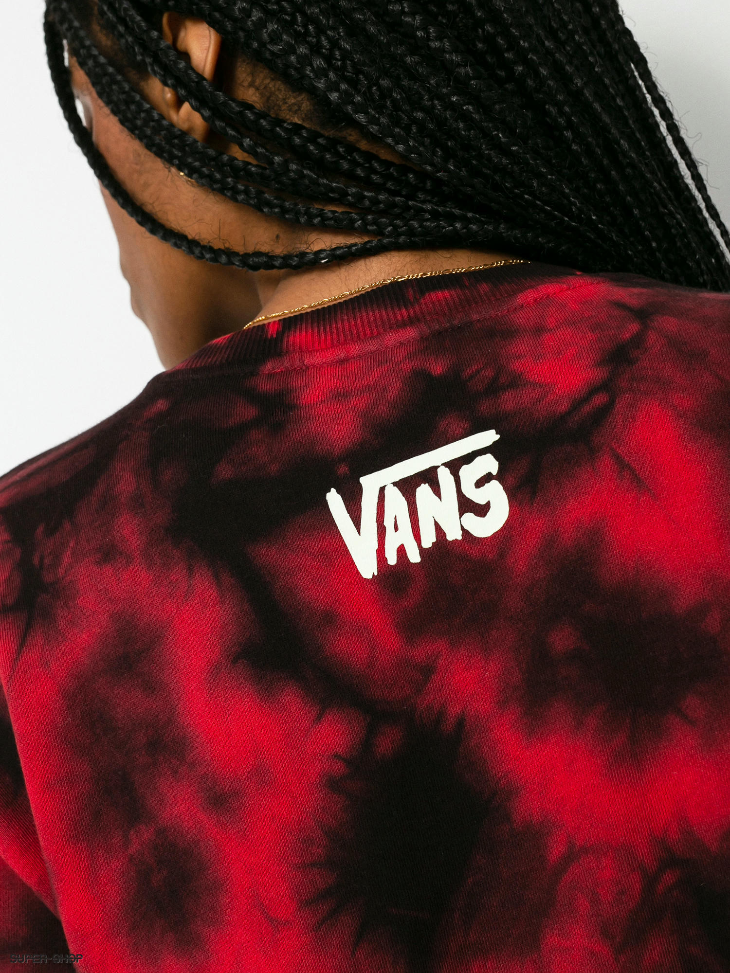 Vans black and sale red hoodie