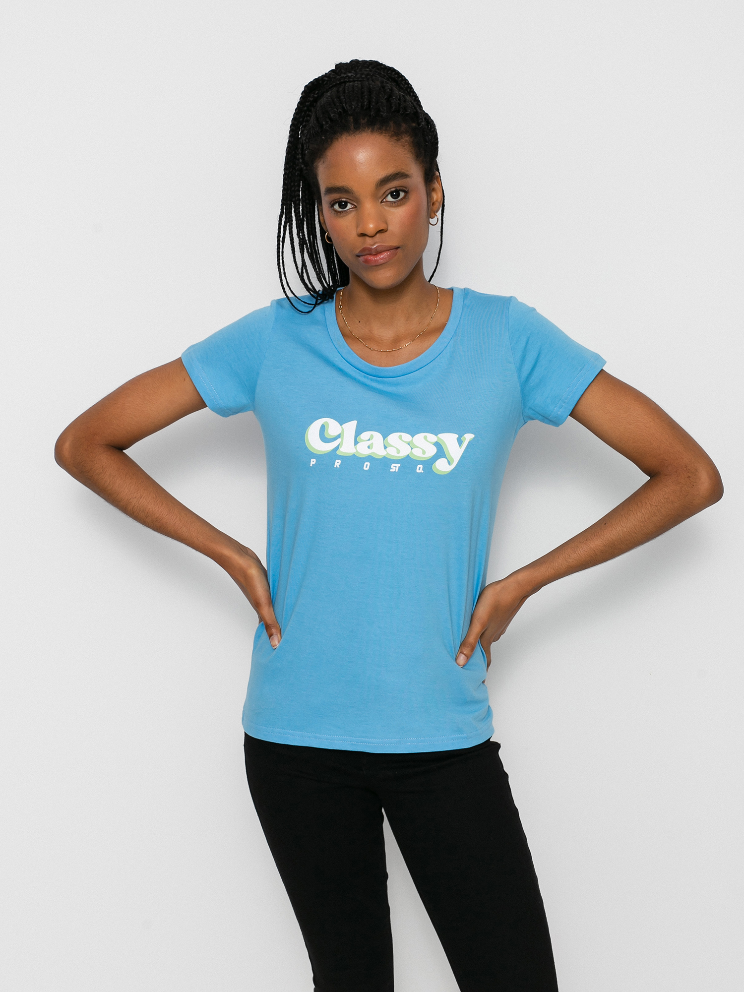 Prosto Traffi T-shirt Wmn (soft blue)