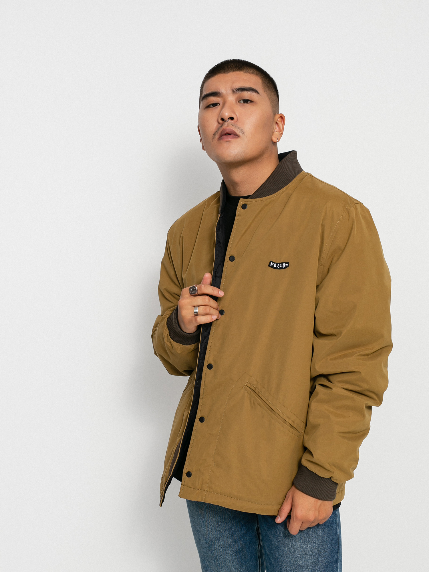 Volcom Lookster Jacket - brown (black combo)