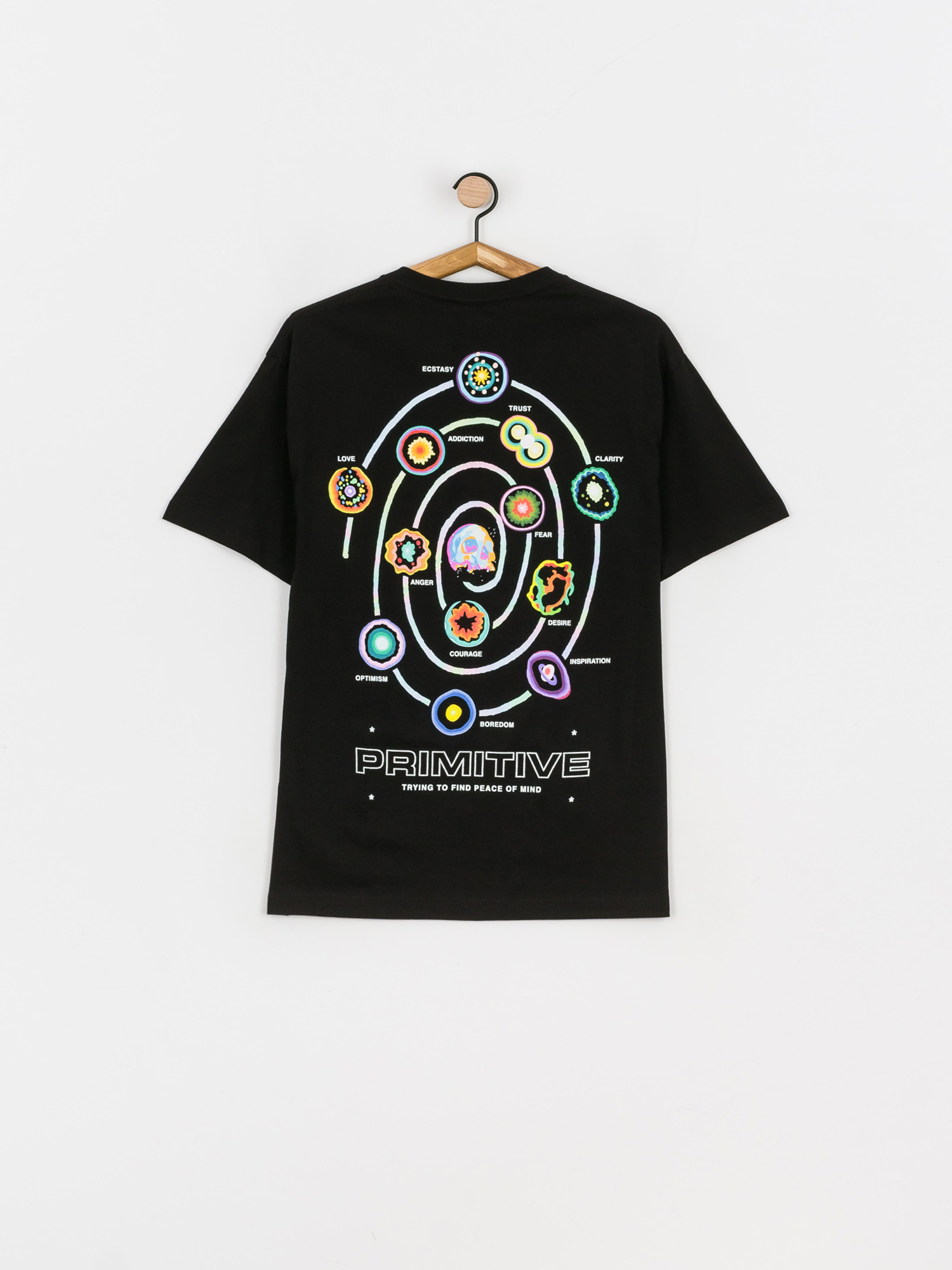 Primitive High Low T-shirt (black)