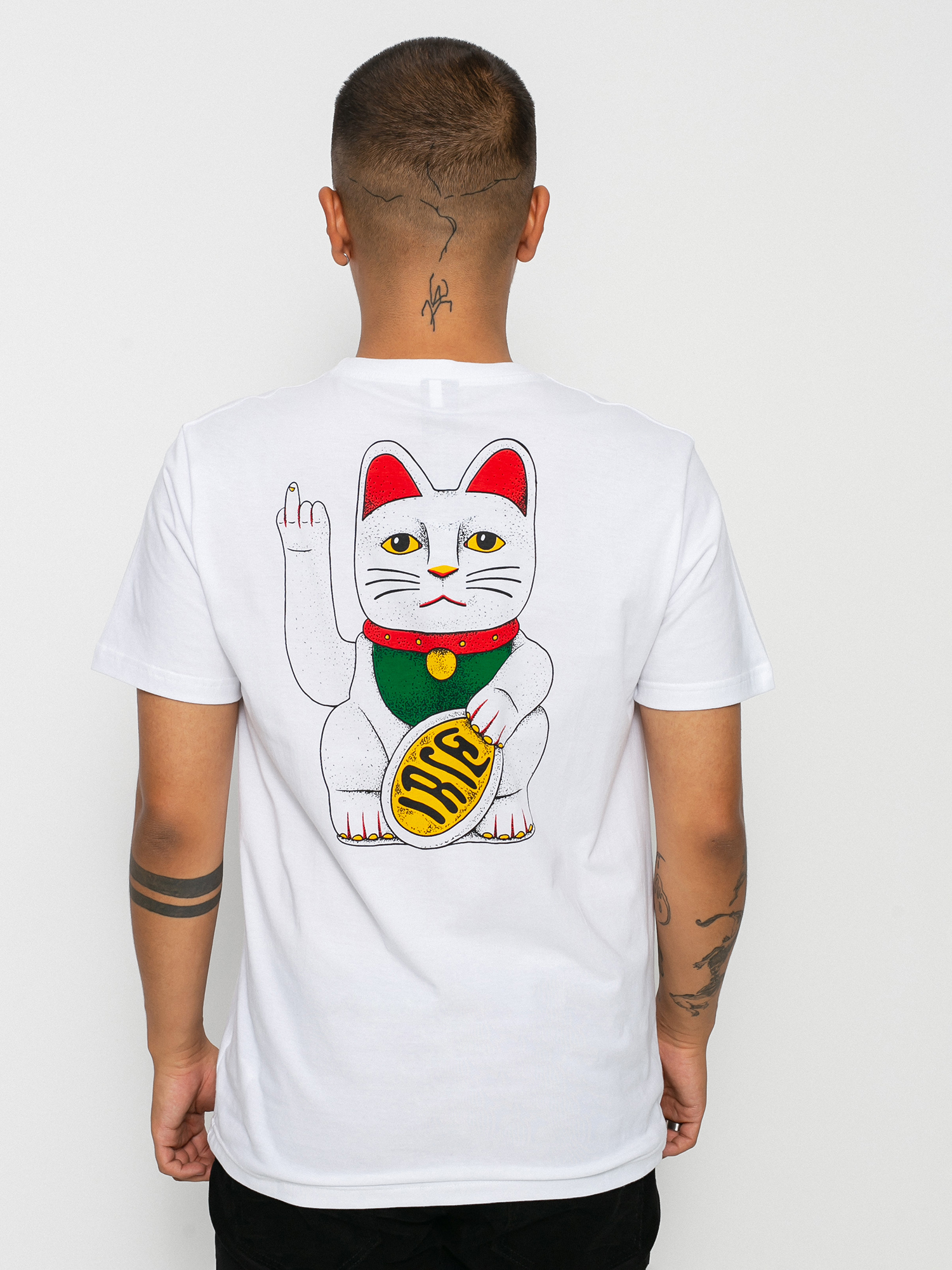 Iriedaily Bye Bye Cat T-shirt (white)