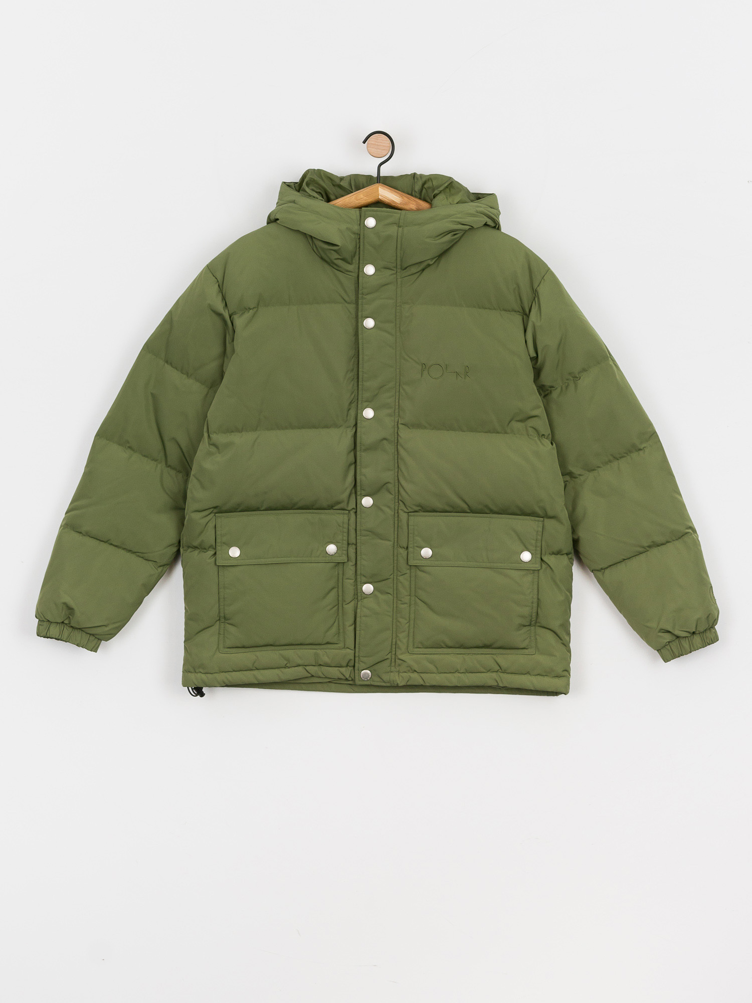 Polar Skate Hood Puffer Jacket (light olive)