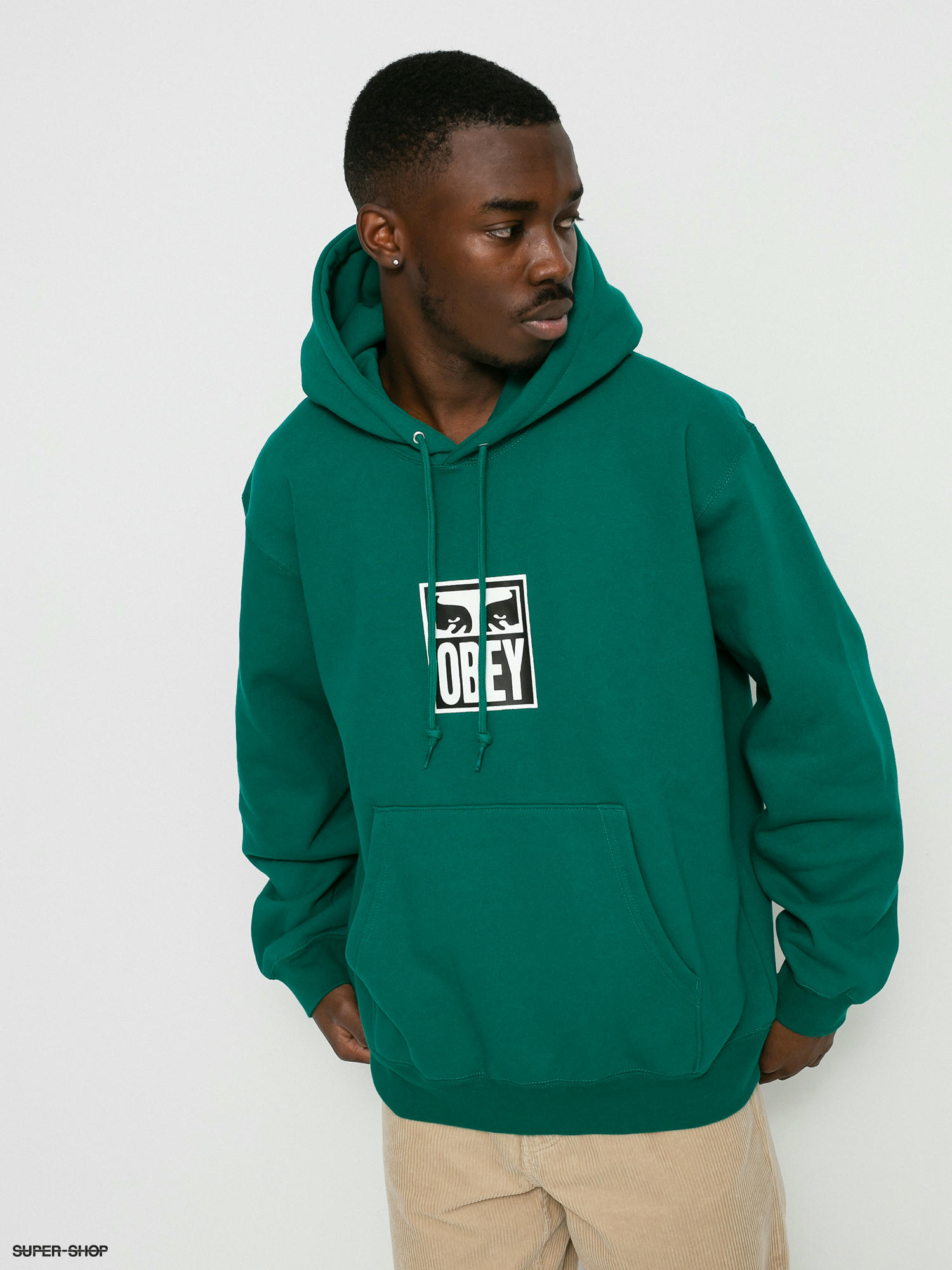 Teal sale obey hoodie