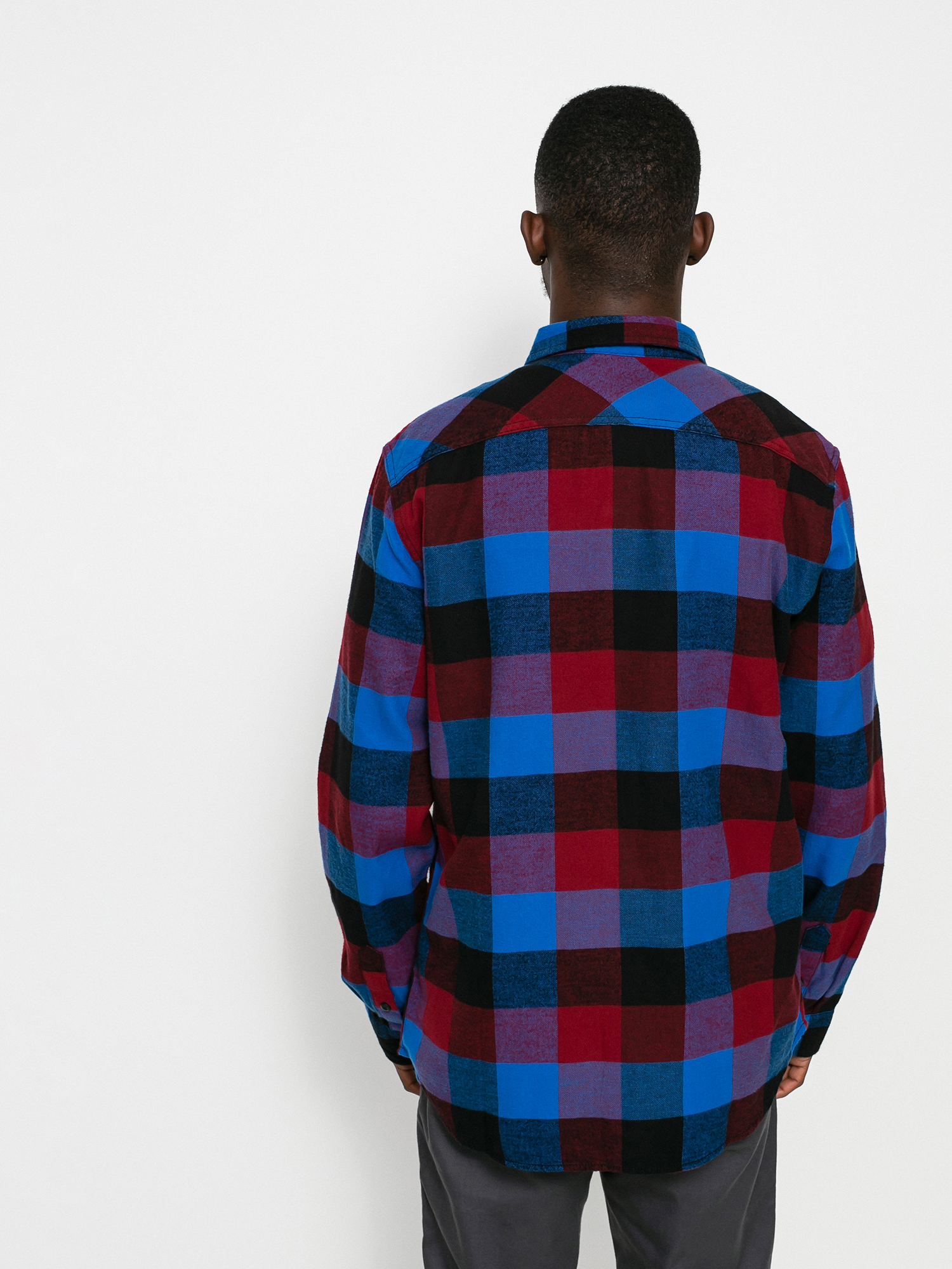 Vans Box Flannel Shirt (pomegranate/nautical blue)