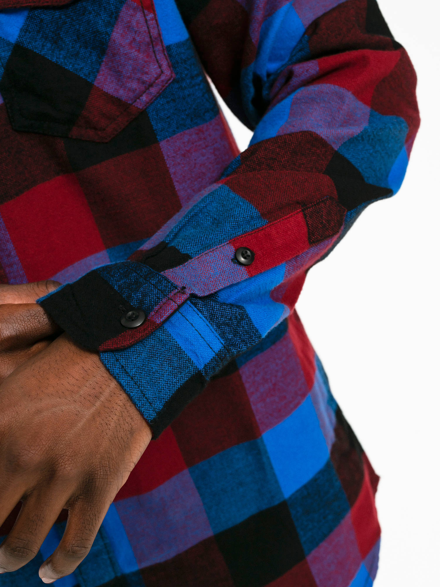 Vans Box Flannel Shirt (pomegranate/nautical blue)