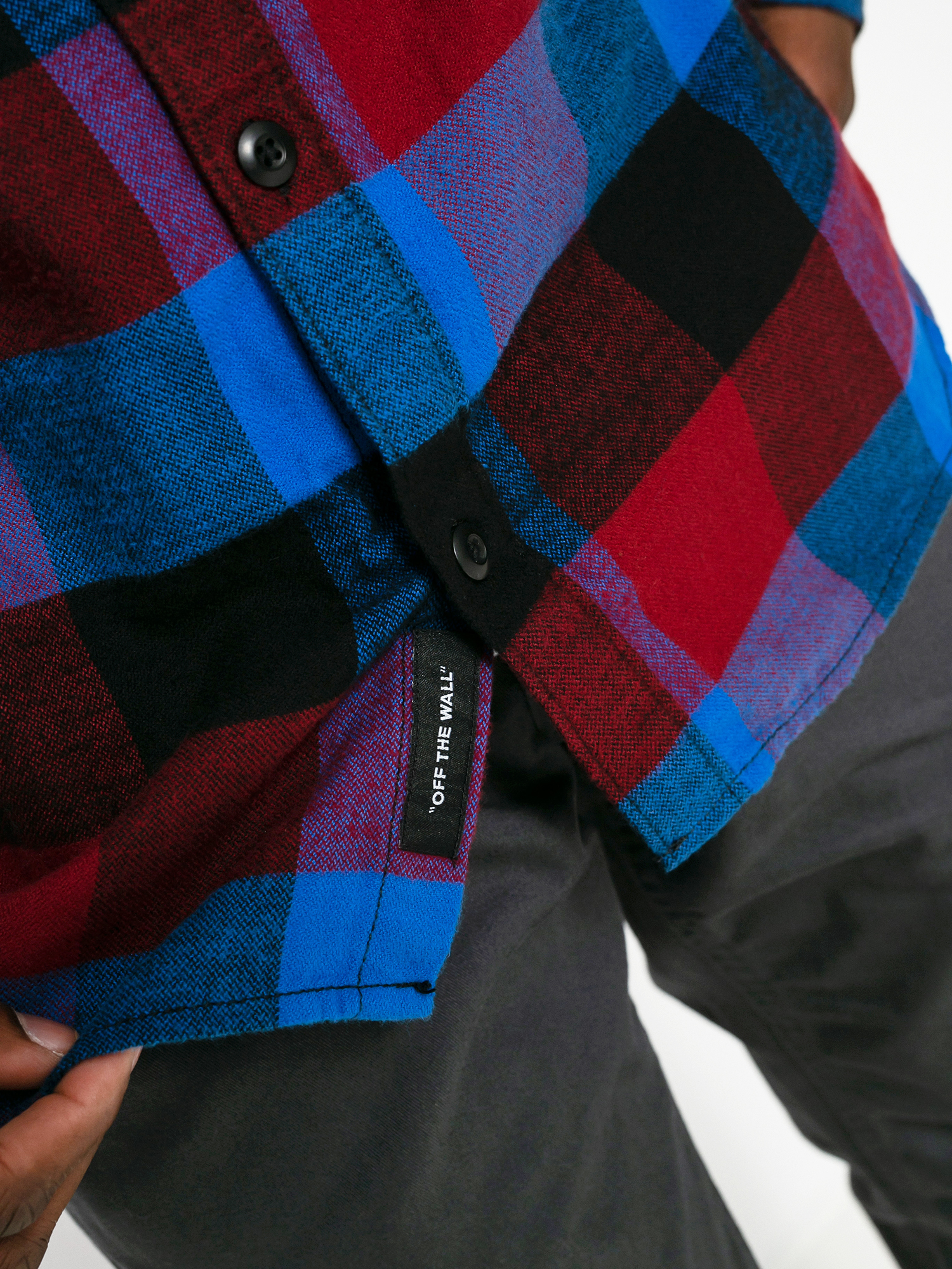 Vans Box Flannel Shirt (pomegranate/nautical blue)
