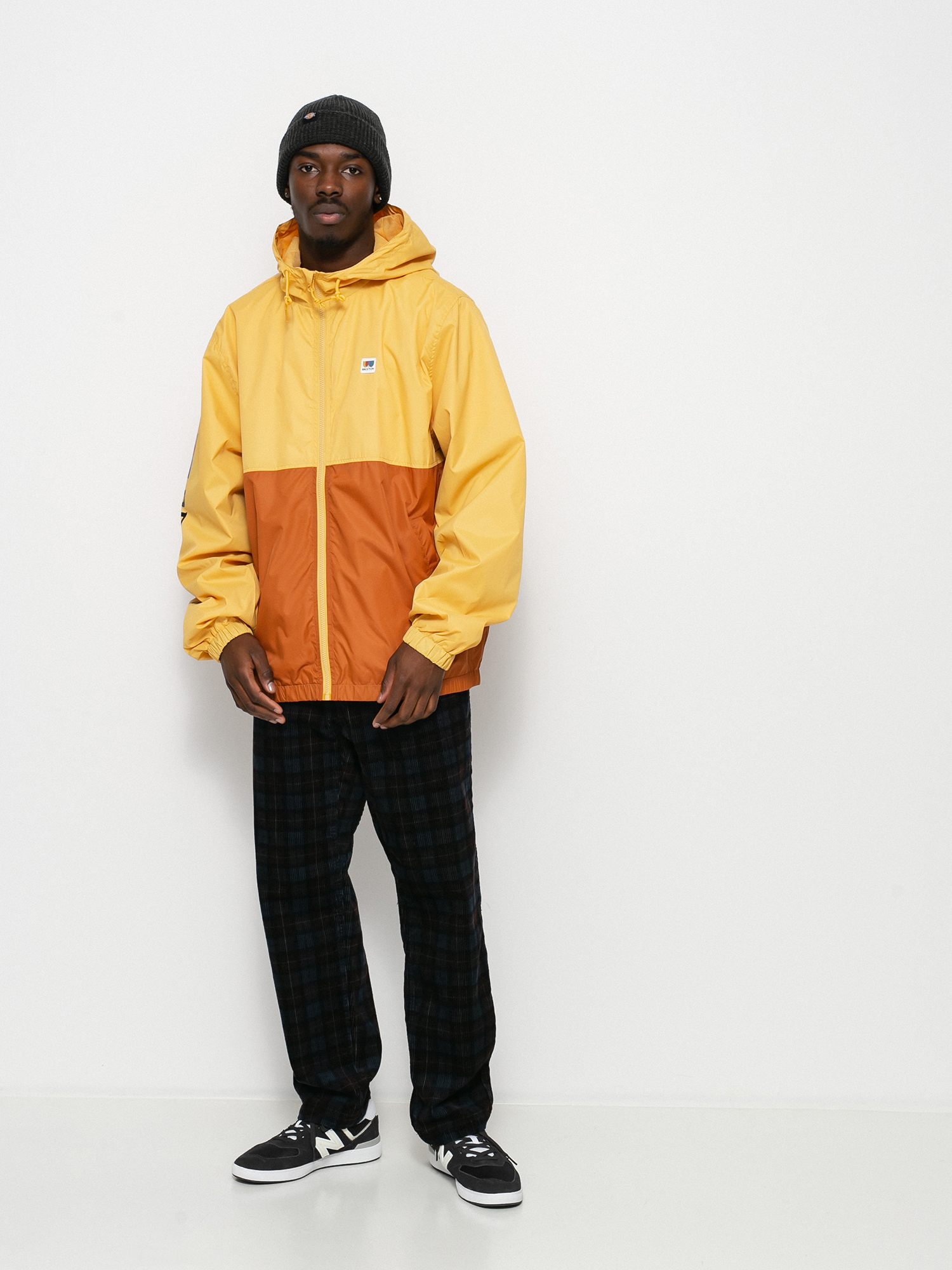 Brixton Claxton Alton Lw Zip Hood Jacket (weller yellow/caramel)
