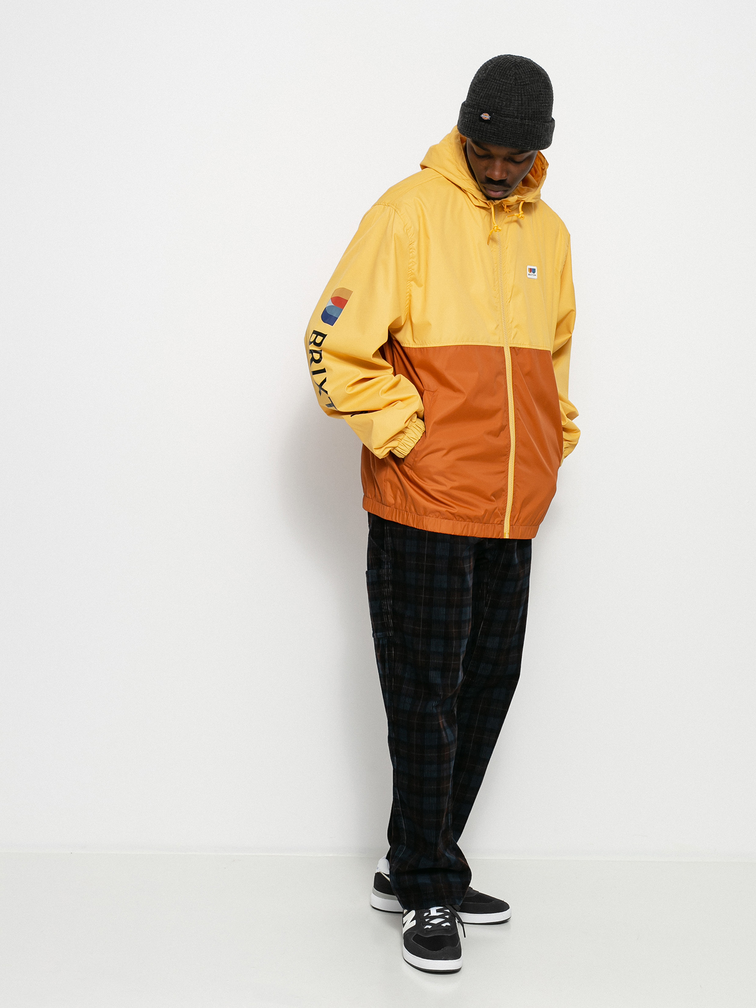 Brixton Claxton Alton Lw Zip Hood Jacket (weller yellow/caramel)