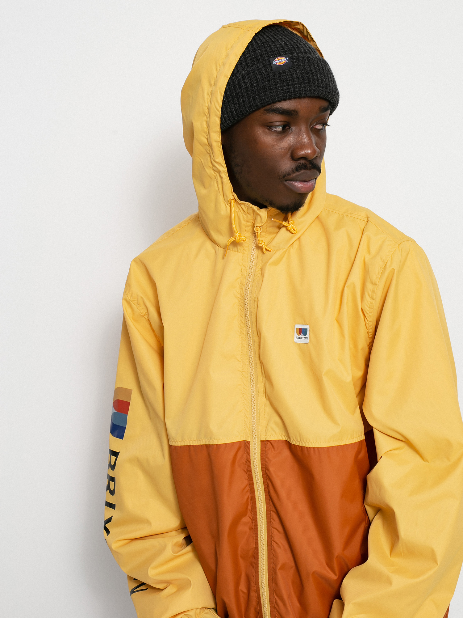 Brixton Claxton Alton Lw Zip Hood Jacket (weller yellow/caramel)