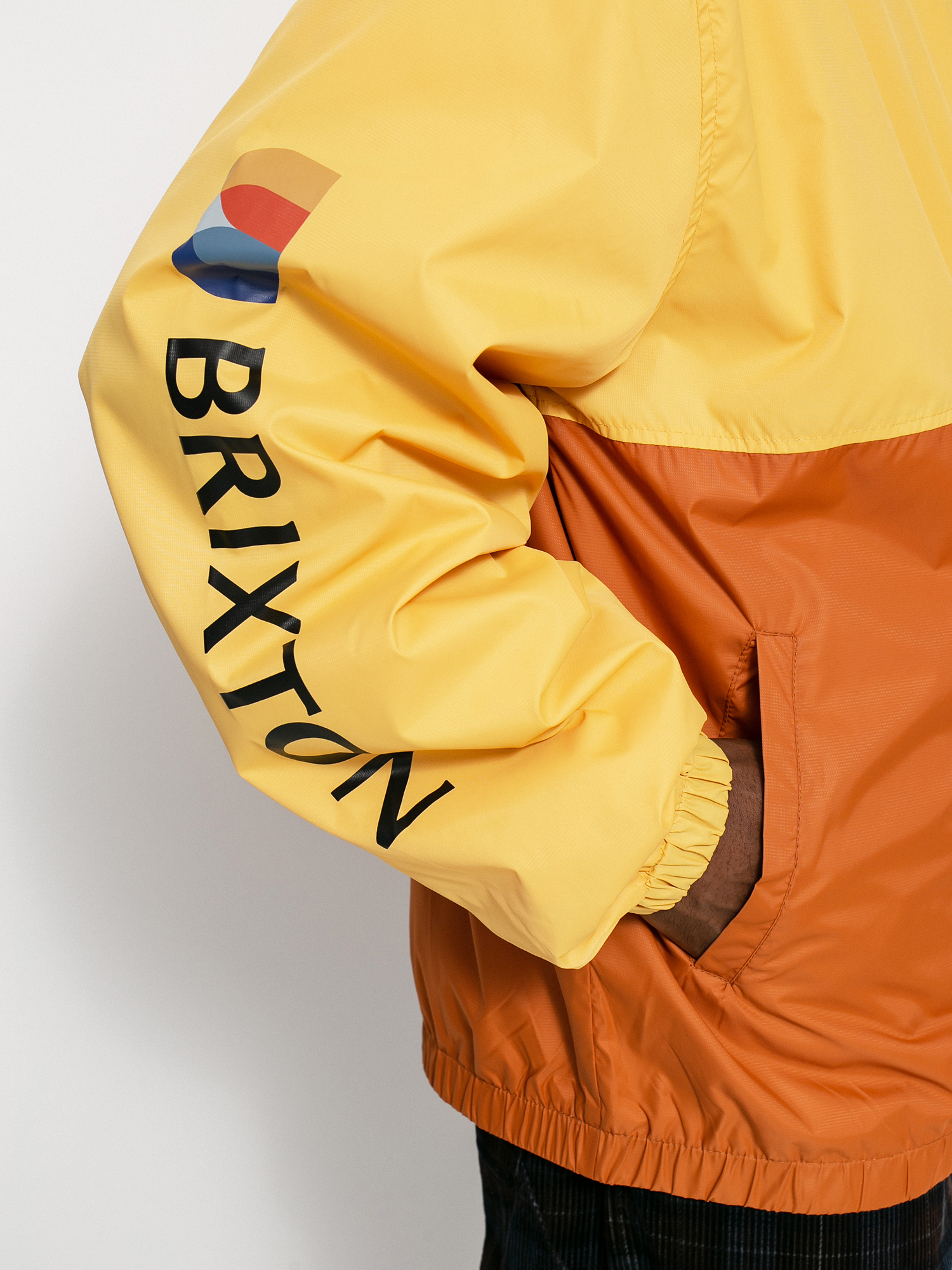 Brixton Claxton Alton Lw Zip Hood Jacket (weller yellow/caramel)