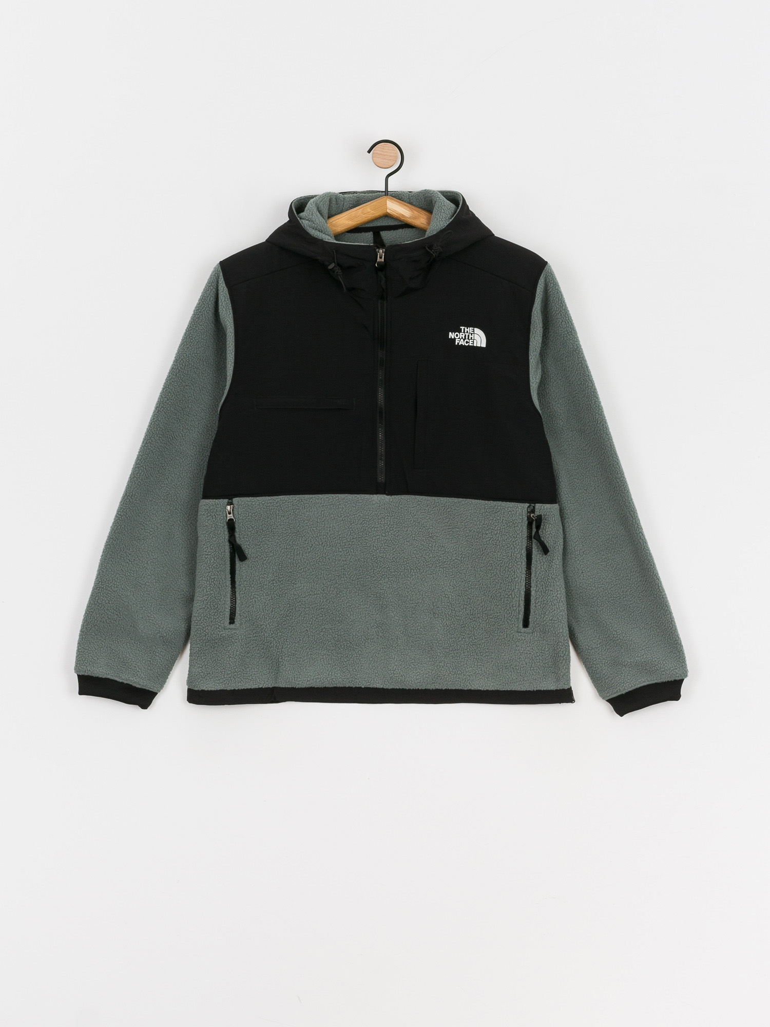 Herren The North Face Denali 2 Anorak Fleecejacke (balsam green)