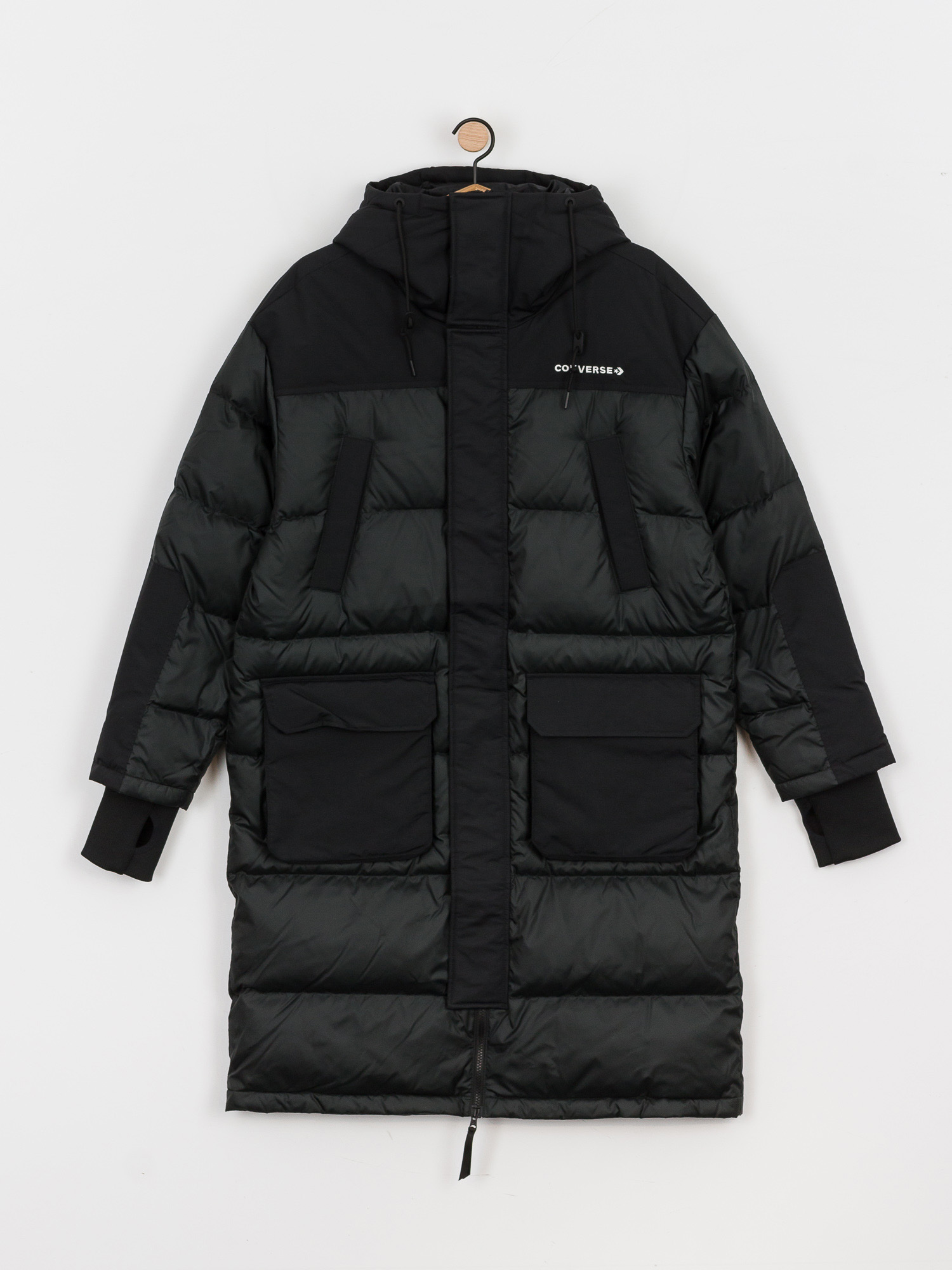 Converse Premium Long Down Jacket (black)