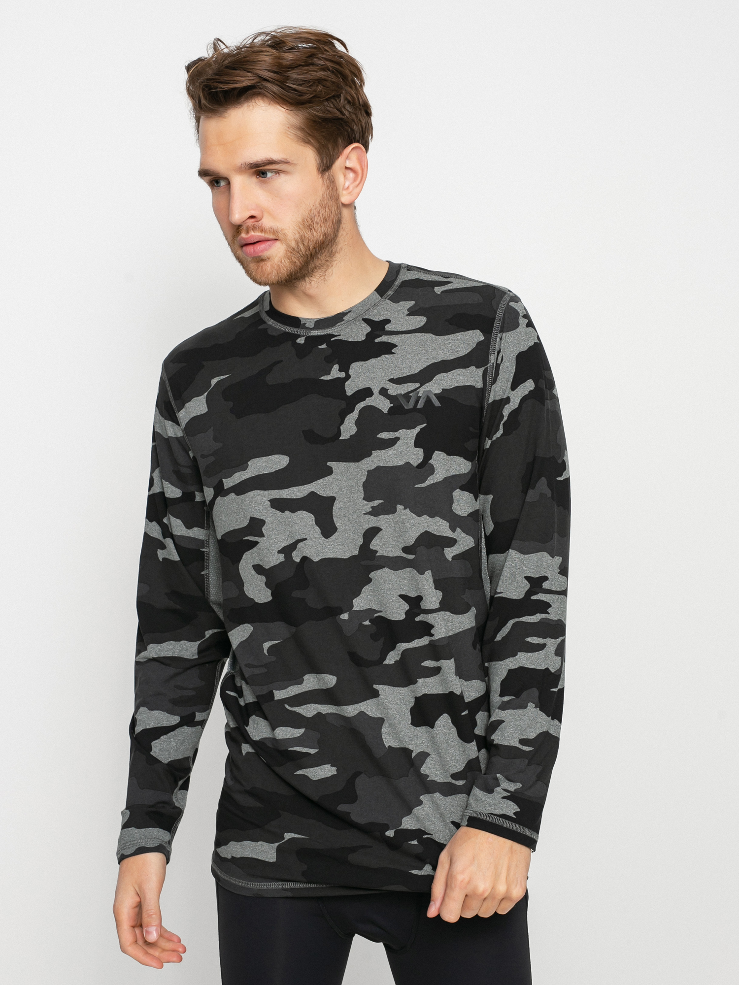 RVCA Sport Vent Lycra Longsleeve (camo ii)