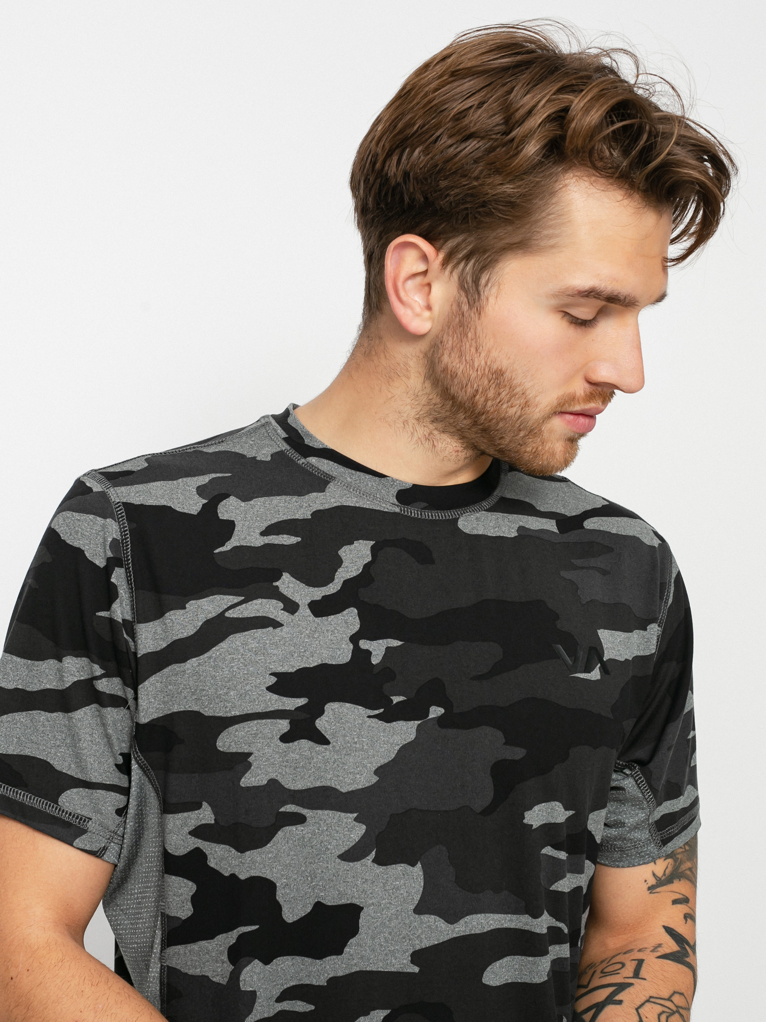 RVCA Sport Vent Lycra T-shirt (camo ii)