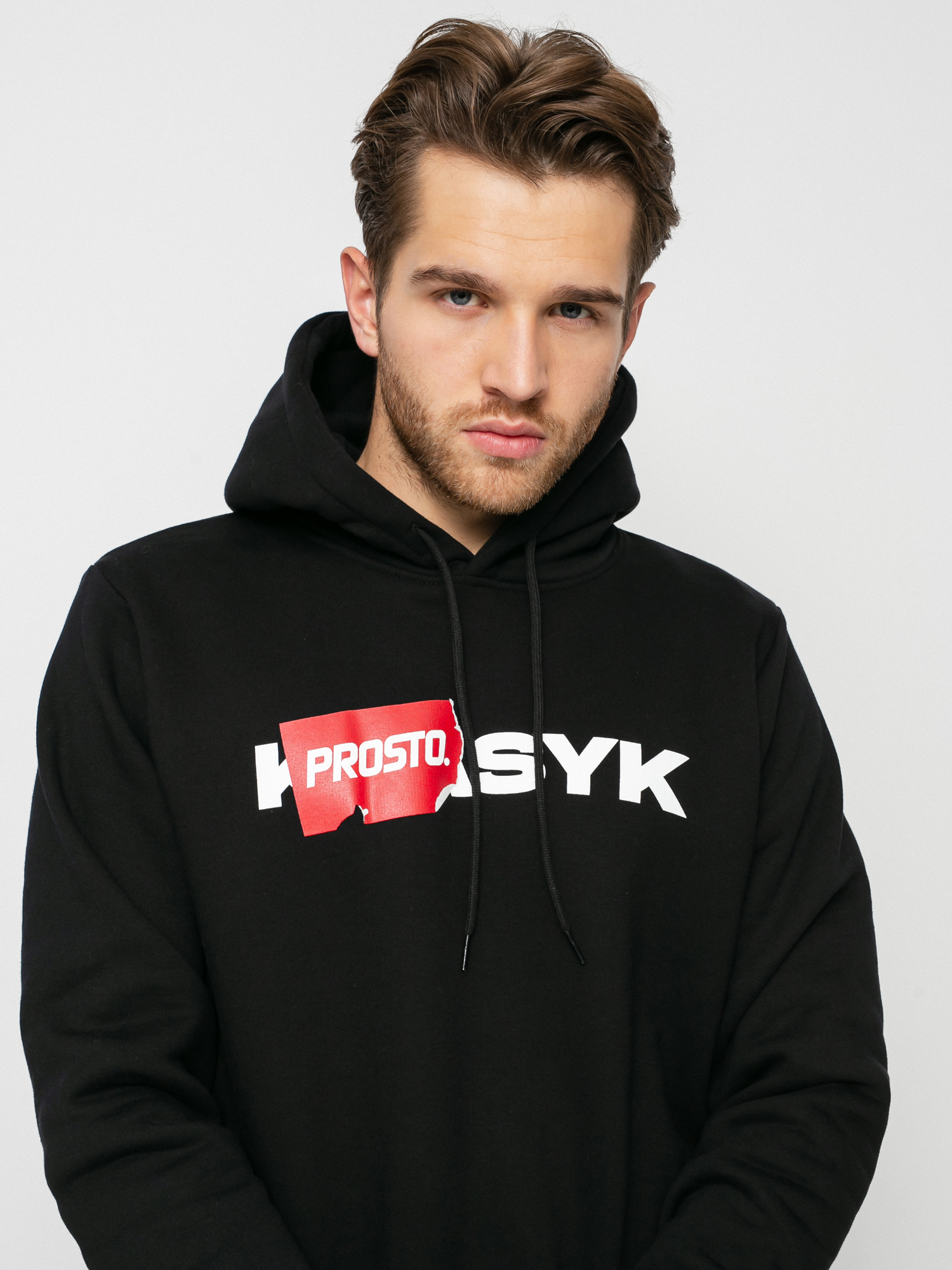 Prosto Sticker HD Hoodie black (black)