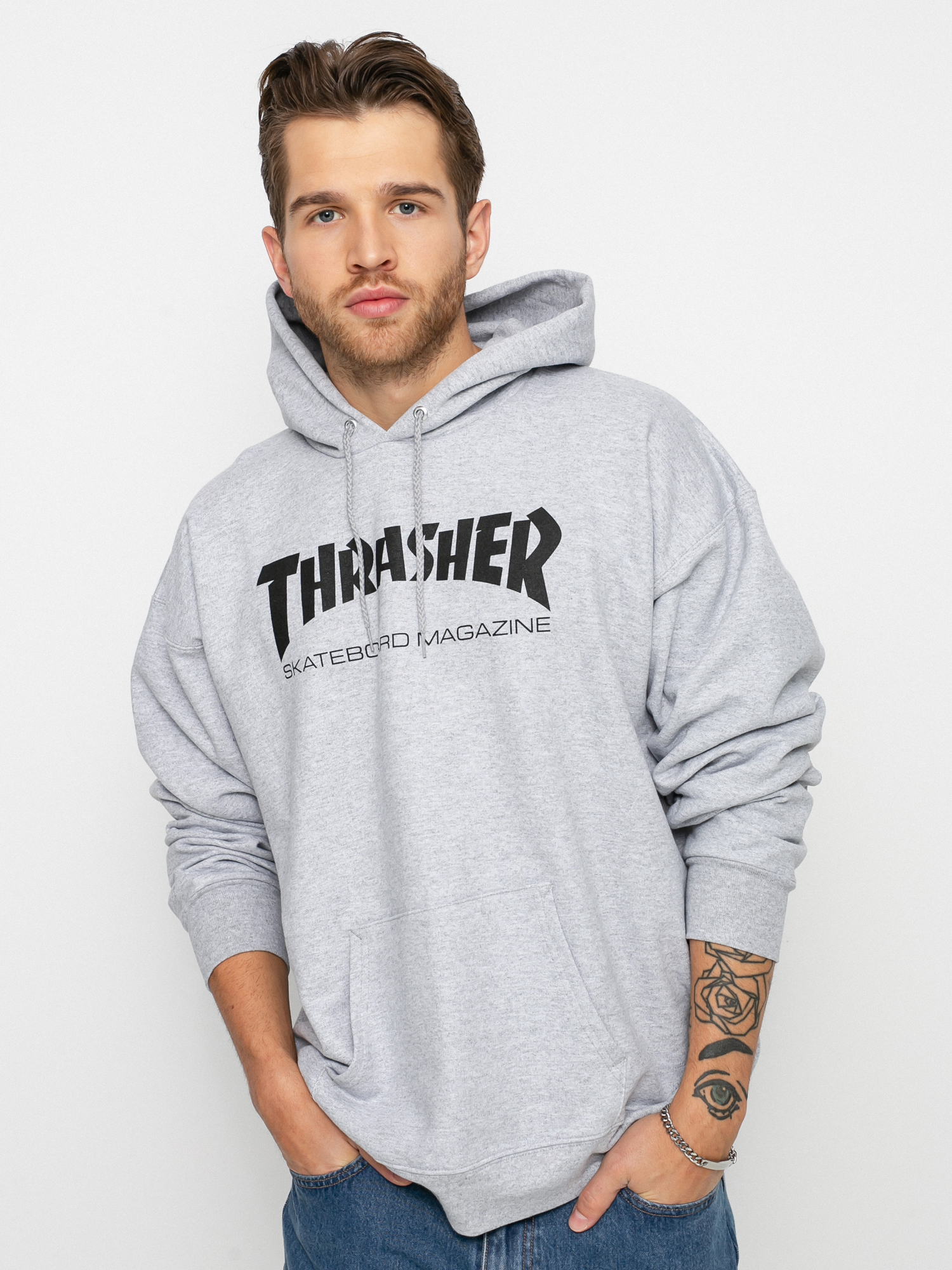 Thrasher Hoody Skate Mag HD Grau grey