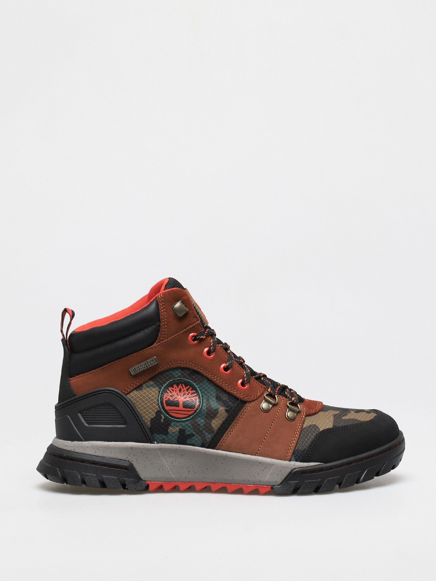 Timberland Boulder Trail Mid F/L Shoes (medium brown suede camo)