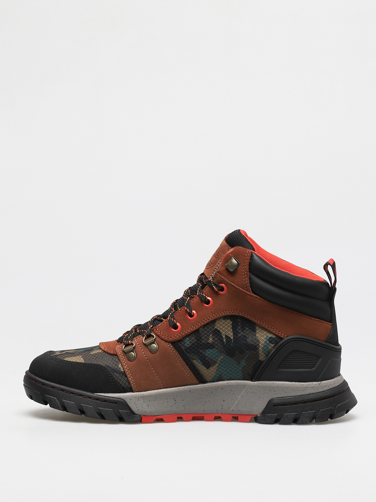 Timberland Boulder Trail Mid F/L Shoes (medium brown suede camo)