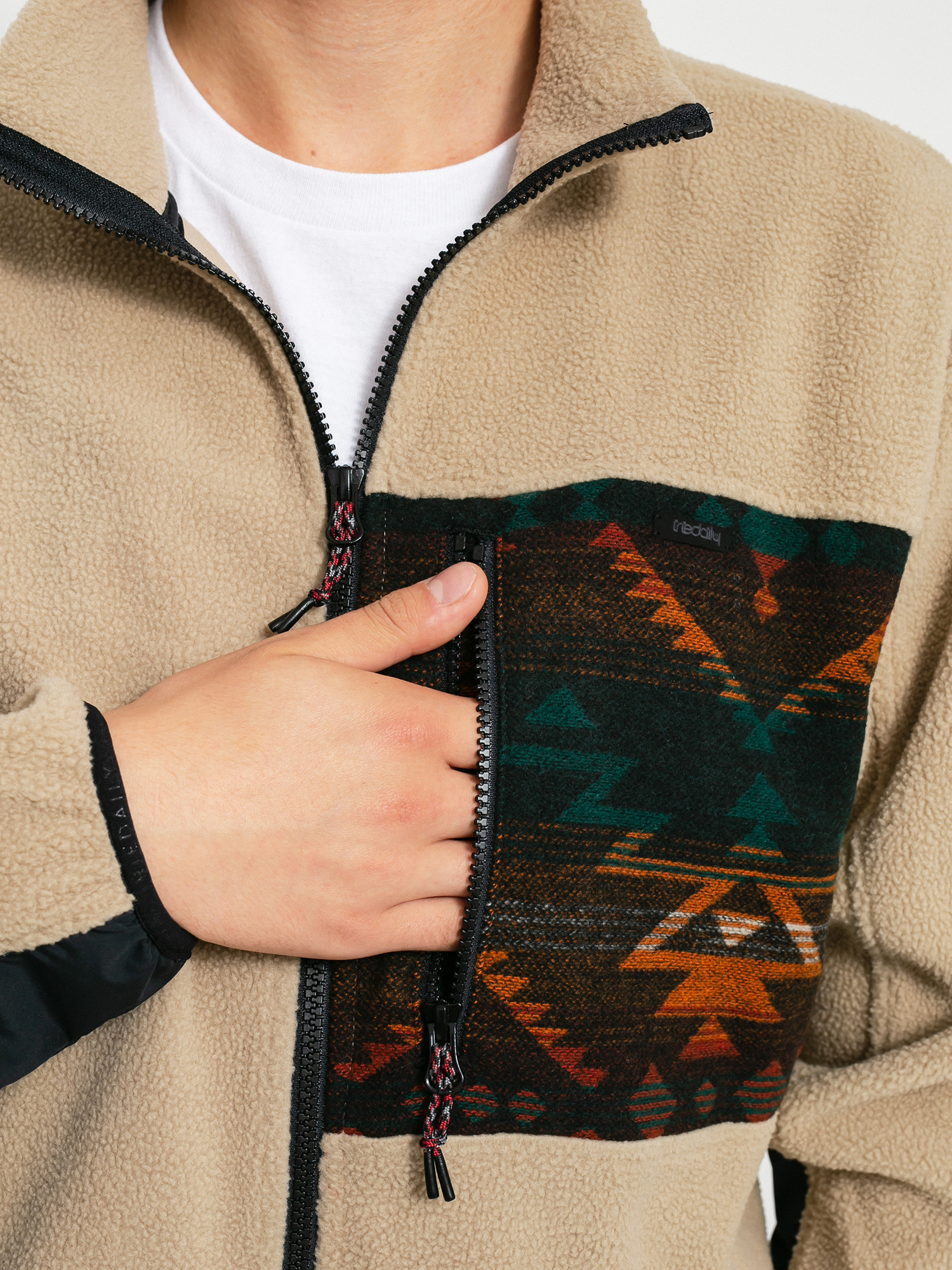 Mens Iriedaily Wonderer Track Jacket (khaki)