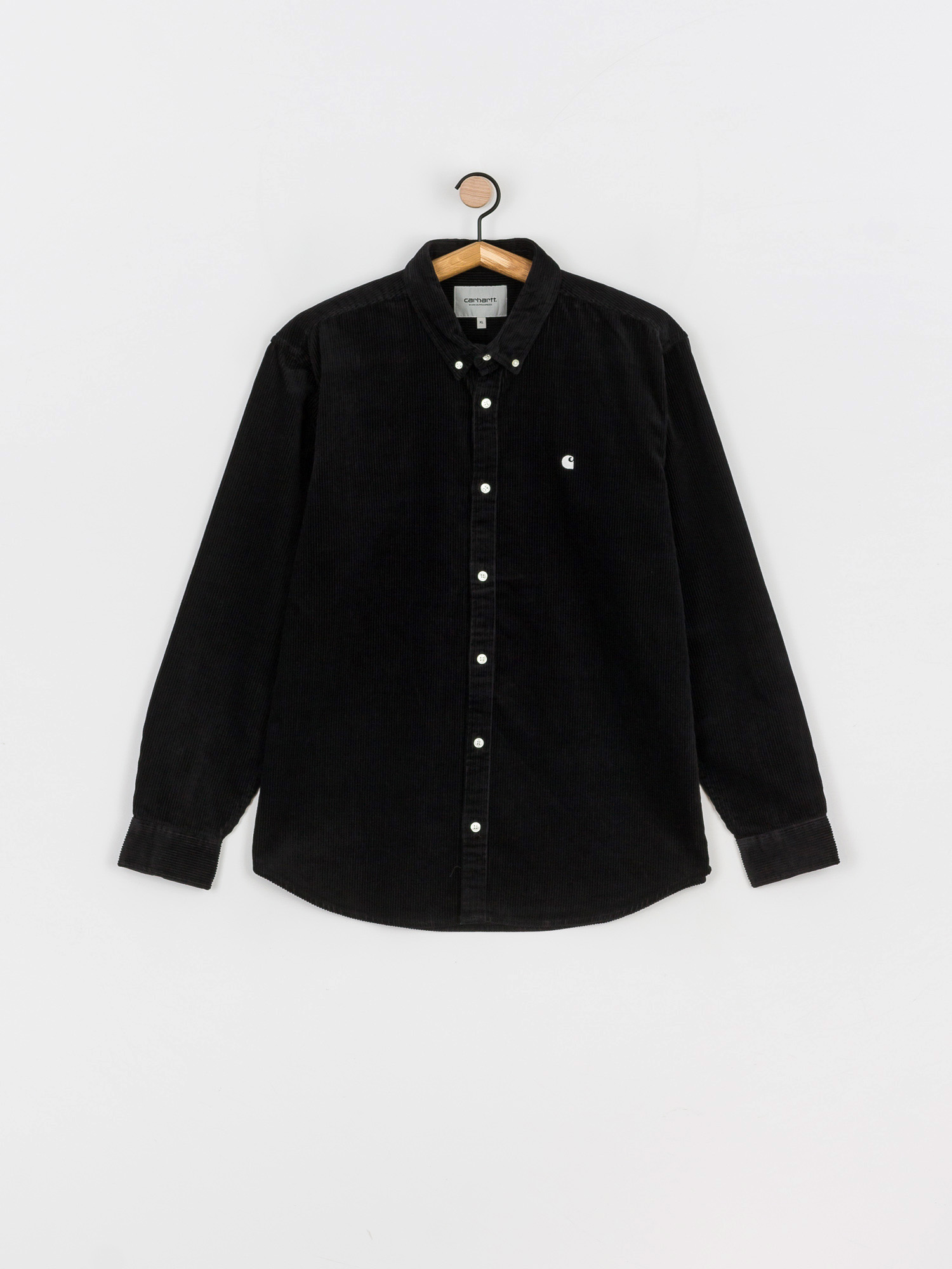 ★ドイツ発*carhartt WIP*新作*Madison Fine Cord シャツ/WAX★ Carhartt WIP Madison Cord Shirt - black (black/wax)